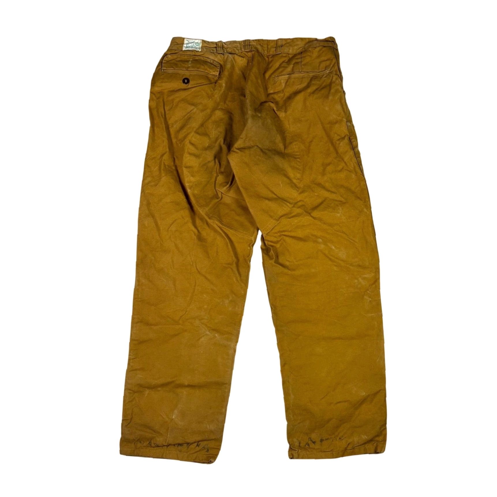 Vintage VINTAGE Sport-Bilt Brown Duck Canvas Water Repellent Work Pants Mens 32x30 Size US 32 / EU 48 - 2 Thumbnail