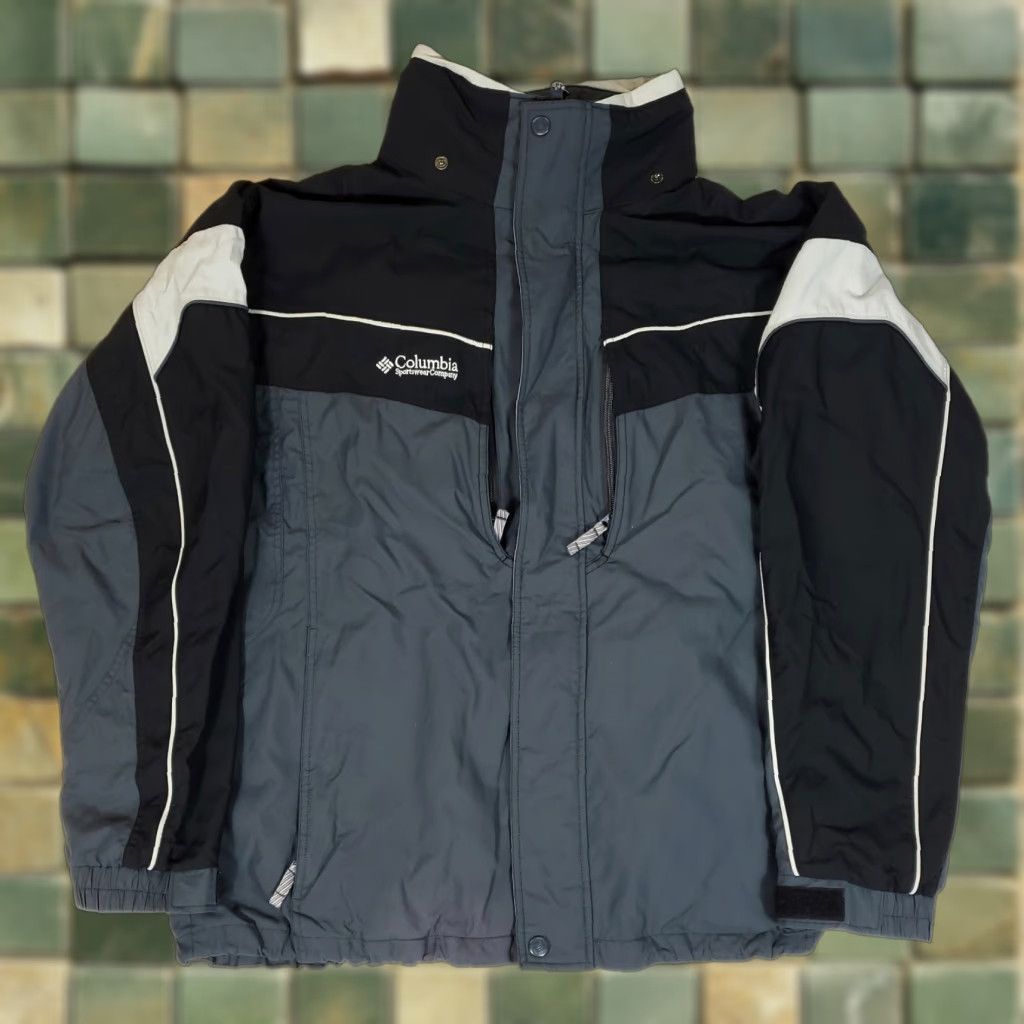 Vintage Columbia Core 3-in-1 Ski Snow Jacket Mens XLT Shell Only Gray Black Skiing 3-in-1 Jacket Mens XLT Size US XL / EU 56 / 4 - 1 Thumbnail