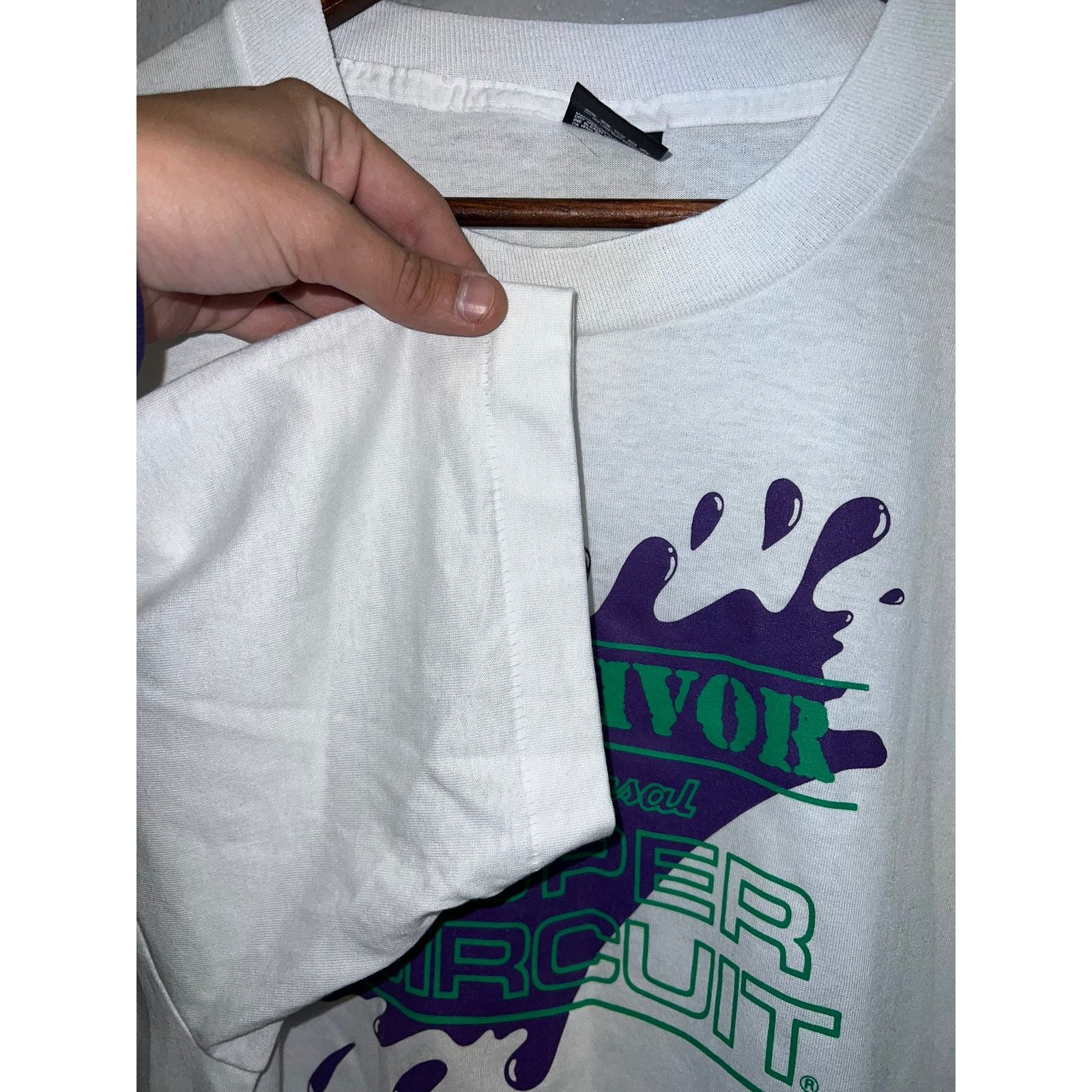 Vintage Vintage Survivor Universal Studios Shirt Circuit Tee 90s 2XL Size US XXL / EU 58 / 5 - 5 Thumbnail