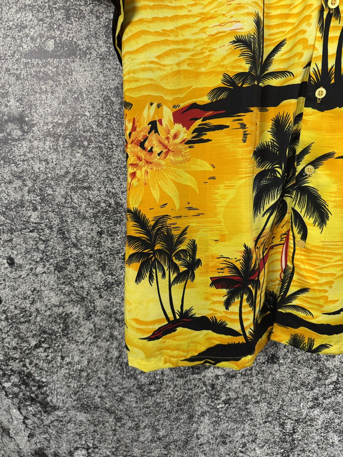 Vintage Hawaiian Shirt Tropical Sunset Palm Tree Aloha Camp Collar Size US XXL / EU 58 / 5 - 4 Thumbnail