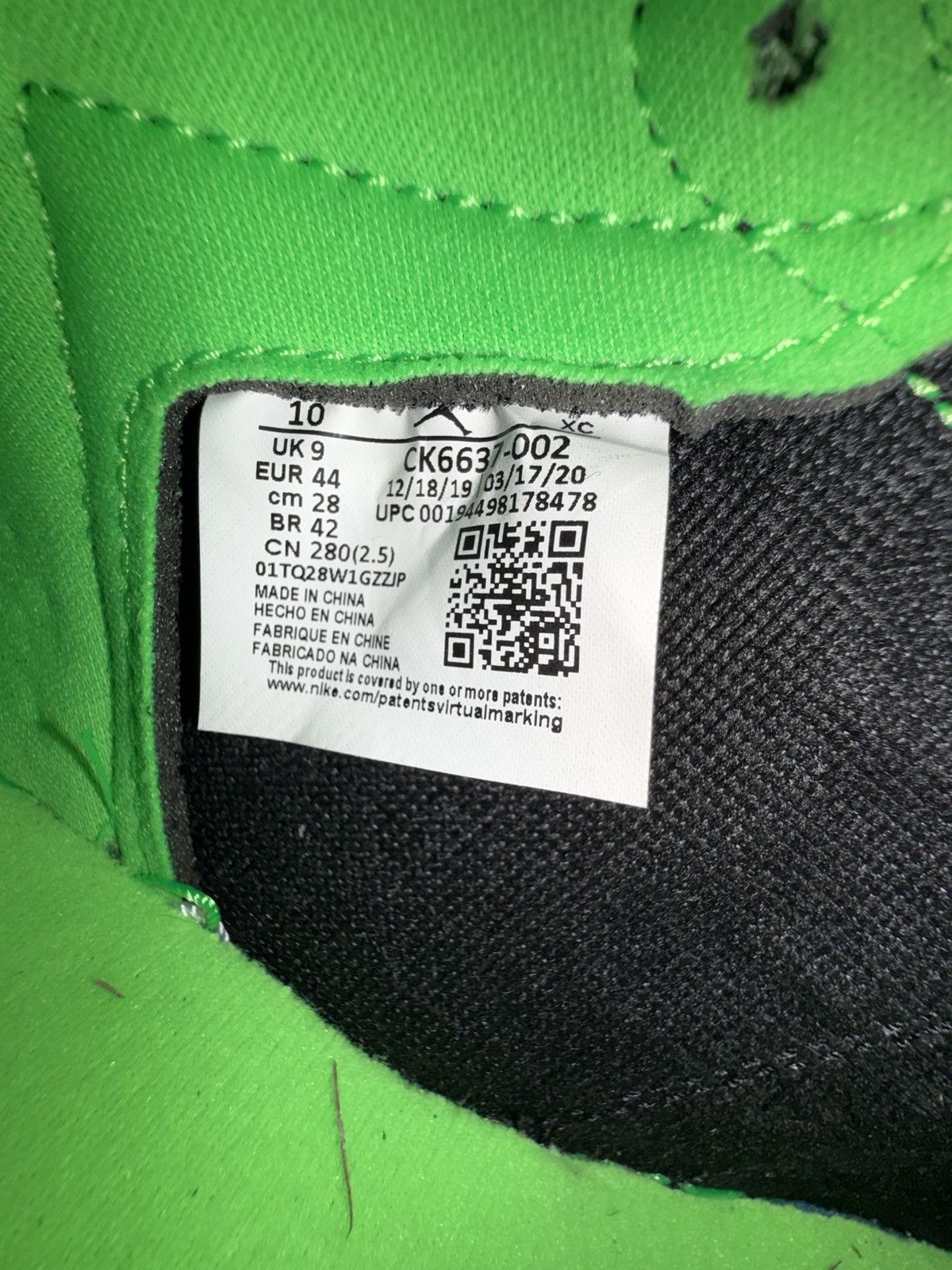 Jordan Brand Nike Air Jordan 1 hi “Zen Green” DS NEW! xtra laces! size 10 Size US 10 / EU 43 - 24 Thumbnail