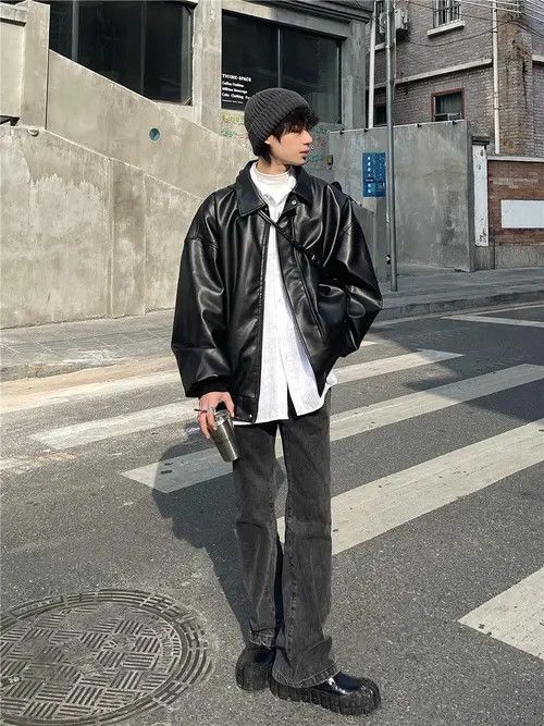 VIBE Black PU Leather Jacket Size US L / EU 52-54 / 3 - 7 Thumbnail