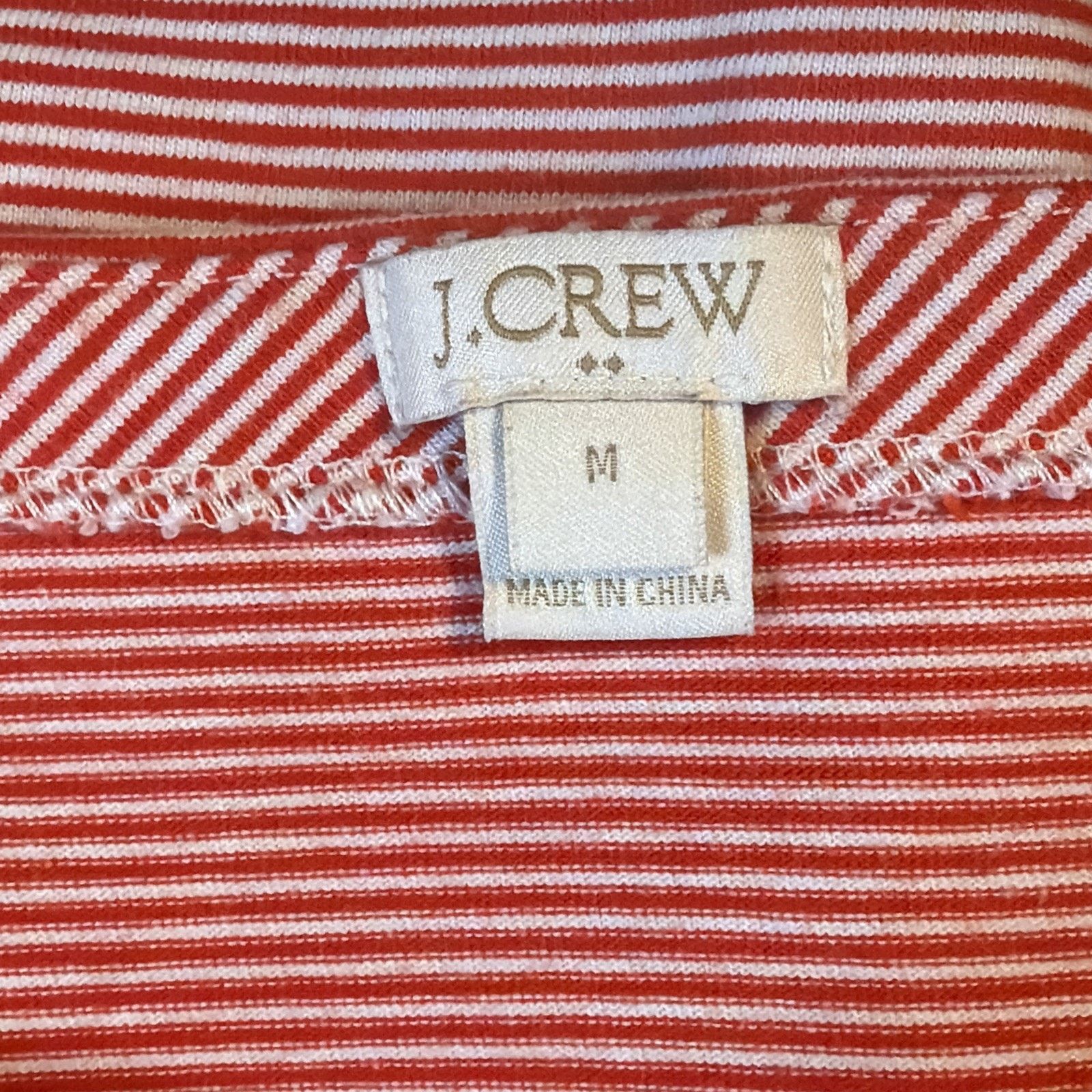 J.Crew J.Crew size M Top RED WHITE Micro Stripe Bell Sleeves Size M / US 6-8 / IT 42-44 - 9 Thumbnail