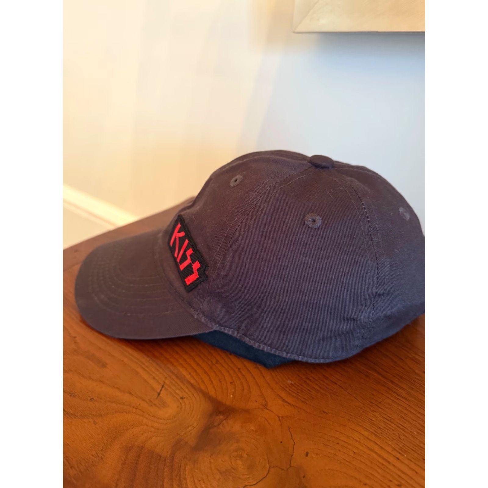 Logo 7 KISS Music Band Logo Patch Adjustable Baseball Cap Grey Hat Mens Carded One Size Black Color Accent Size ONE SIZE - 3 Thumbnail