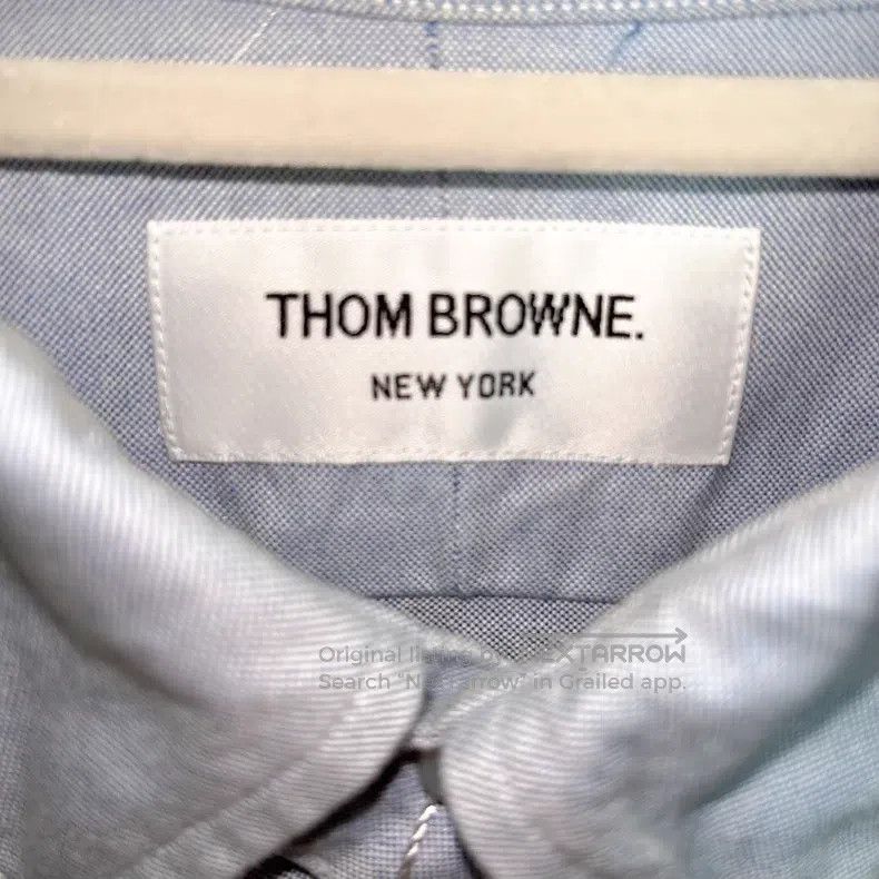 Thom Browne Thom Browne Long Sleeve Striped Shirt, Blue Size US XXL / EU 58 / 5 - 3 Thumbnail