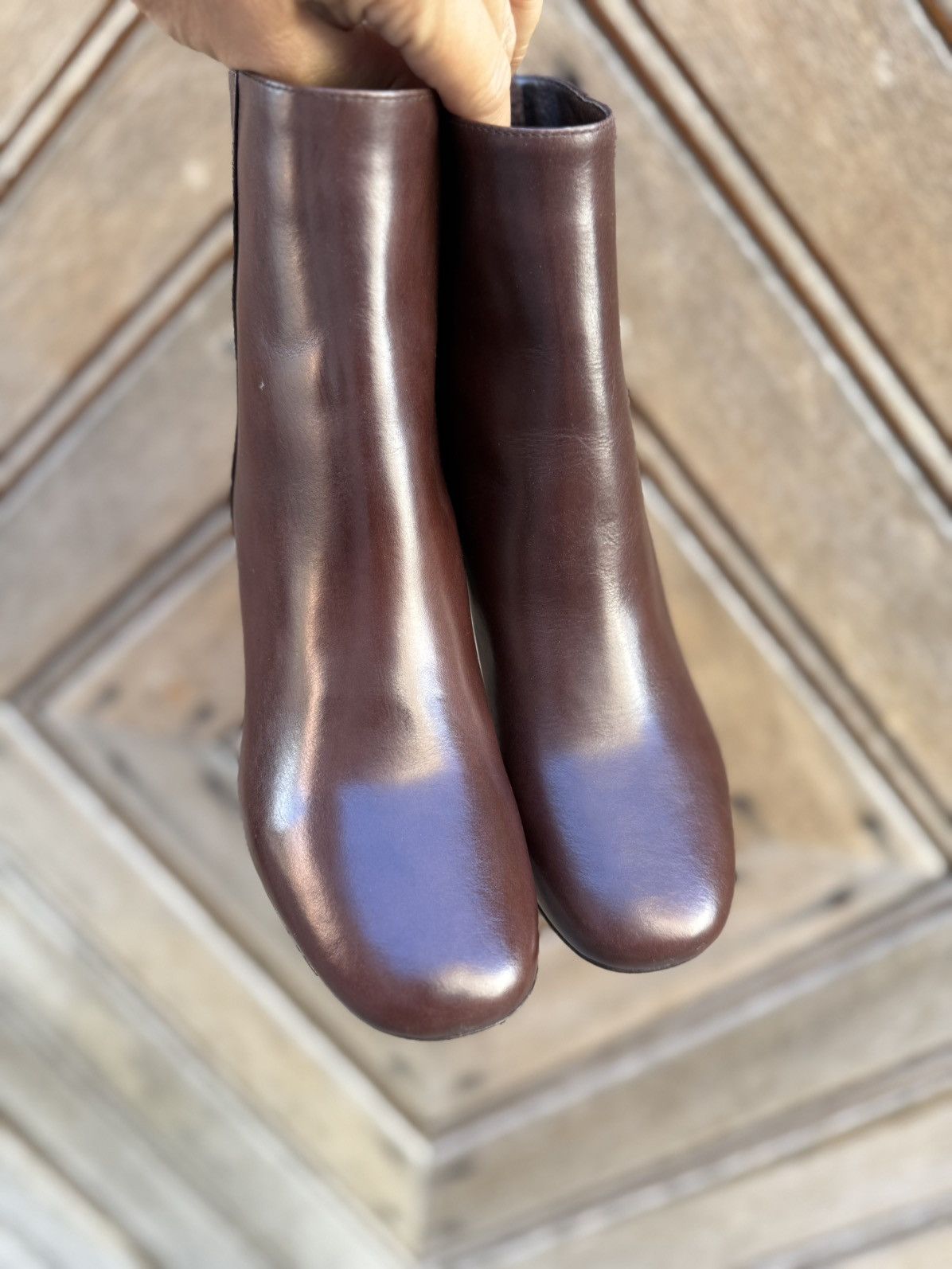 Sandro Brown Leather Ankle Boots Sandro Paris Women’s Size 36 Size US 6.5 / IT 36.5 - 4 Thumbnail