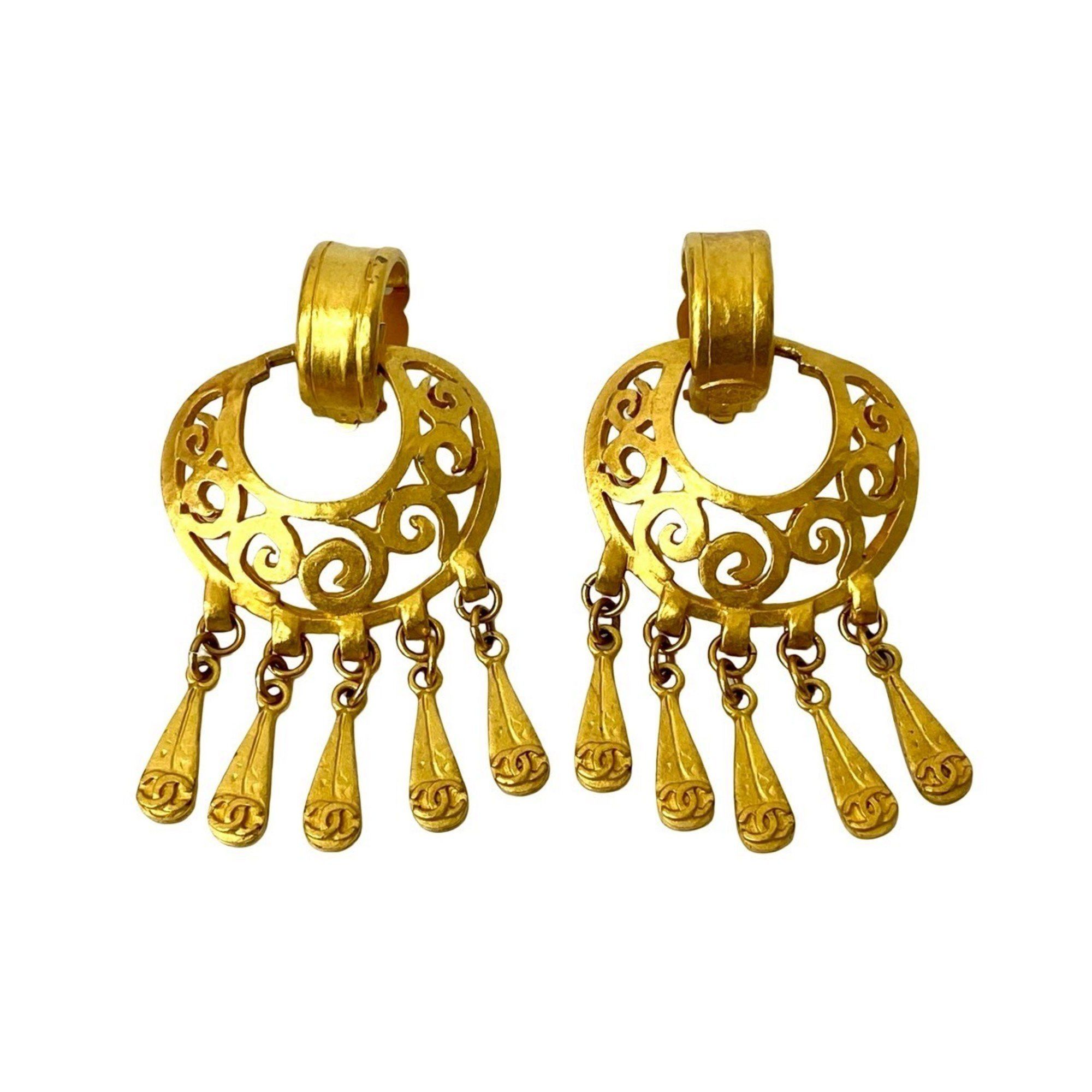 Chanel CHANEL Coco Mark Earrings and Ear Cuffs, Women's Gold, 81203 Size ONE SIZE - 1 Thumbnail
