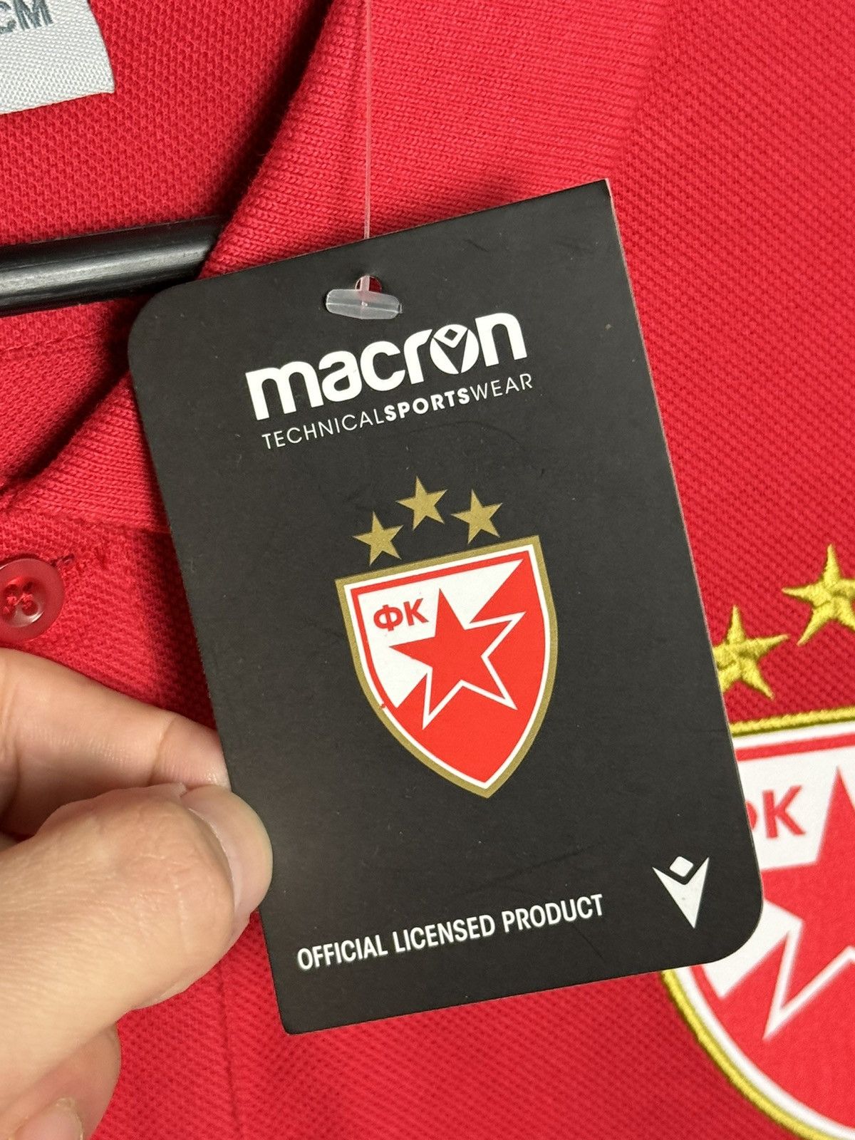 Macron New Crvena Zvezda Red Star Training Football T-Shirt Size US M / EU 48-50 / 2 - 7 Thumbnail