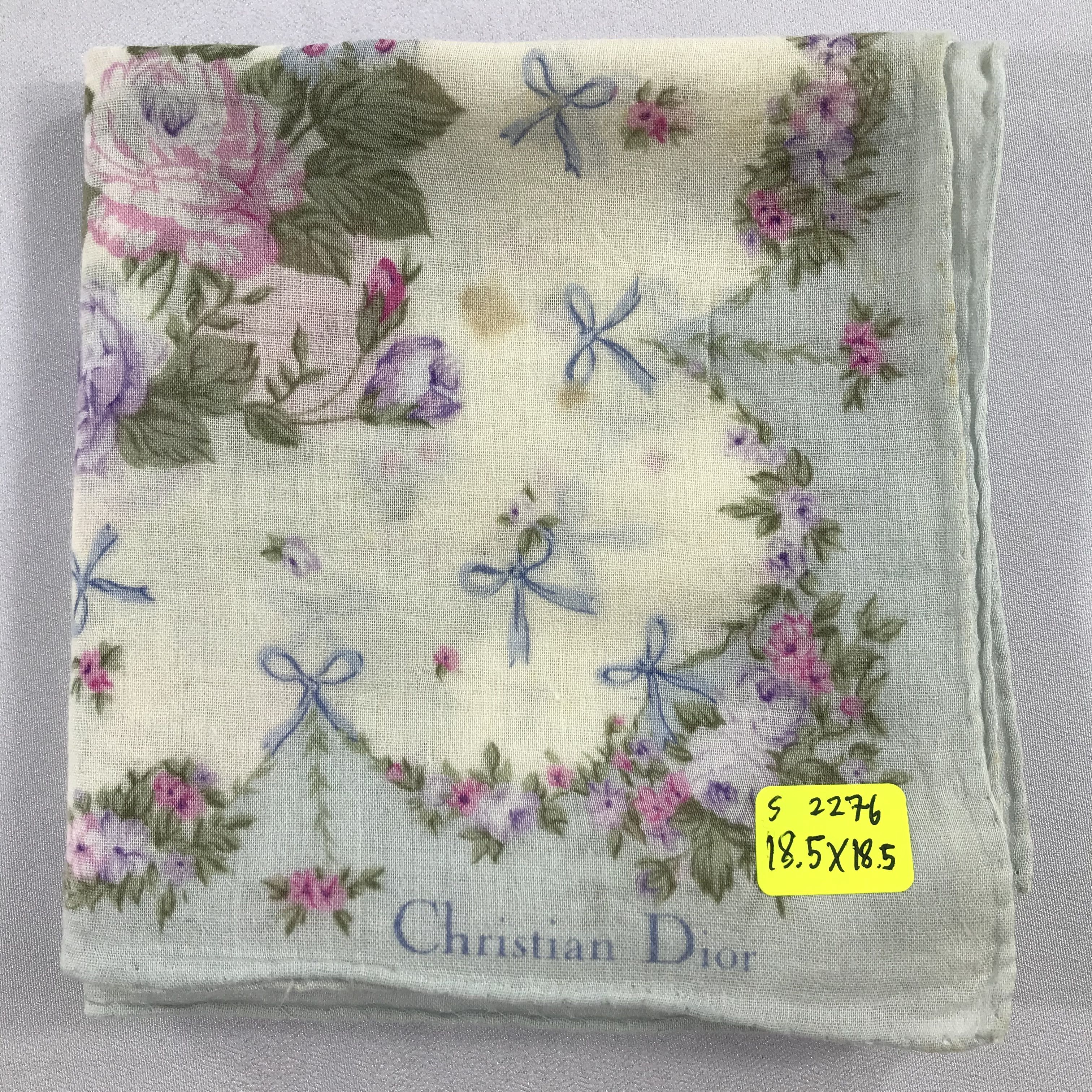 Vintage Christian Dior Bandana / Handkerchief / Neckerchief - S2276 Size ONE SIZE - 6 Thumbnail