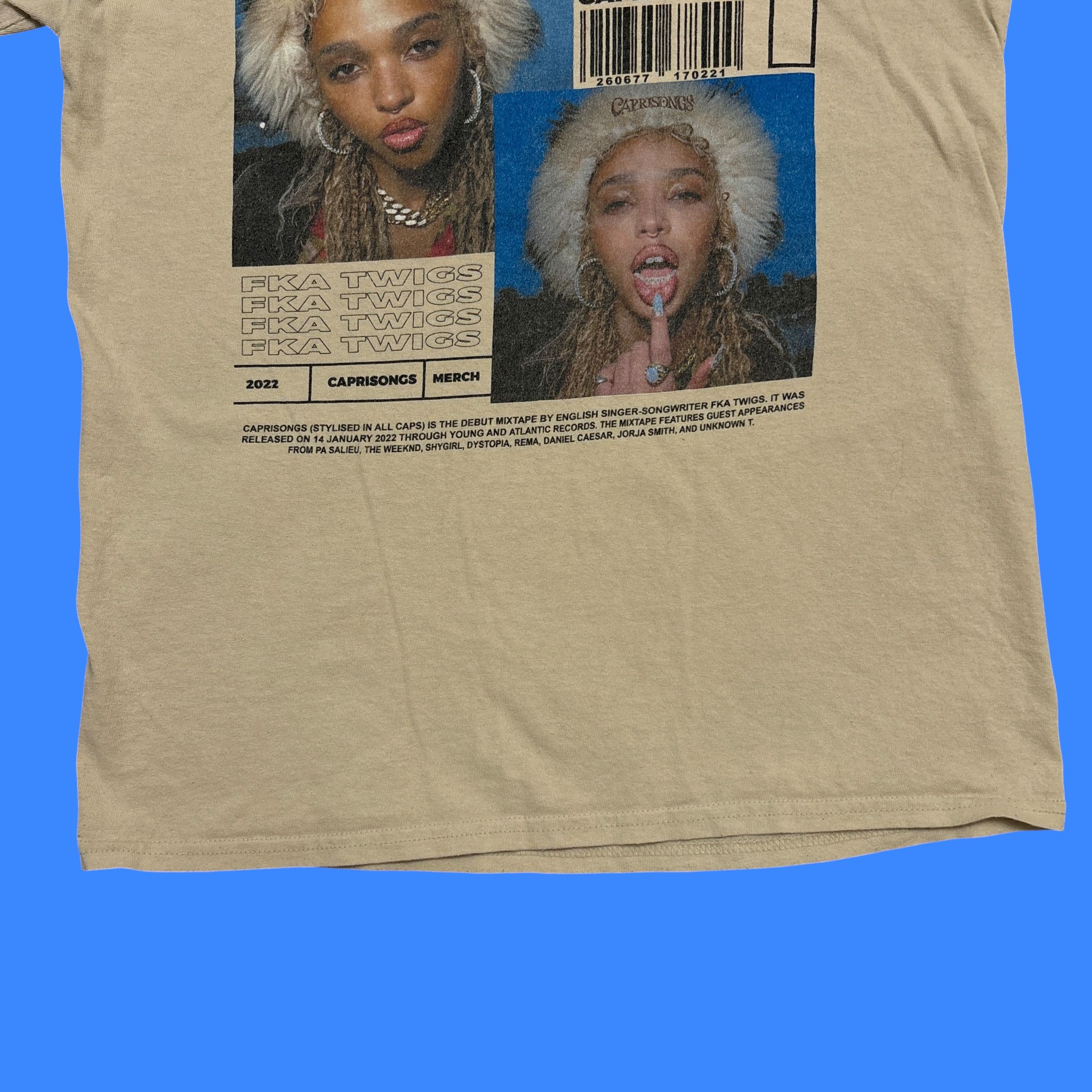 Band Tees FKA Twigs Shirt Tour Indie Band Tee Arca Bjork Trip Hop Size US M / EU 48-50 / 2 - 9 Thumbnail