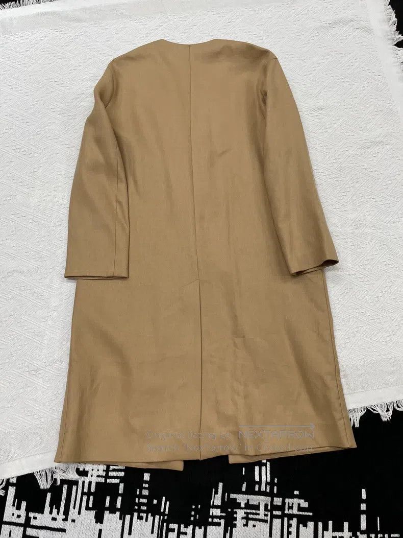 Hermes Hermes Khaki Linen Overcoat Jacket Size XS / US 0-2 / IT 36-38 - 4 Thumbnail
