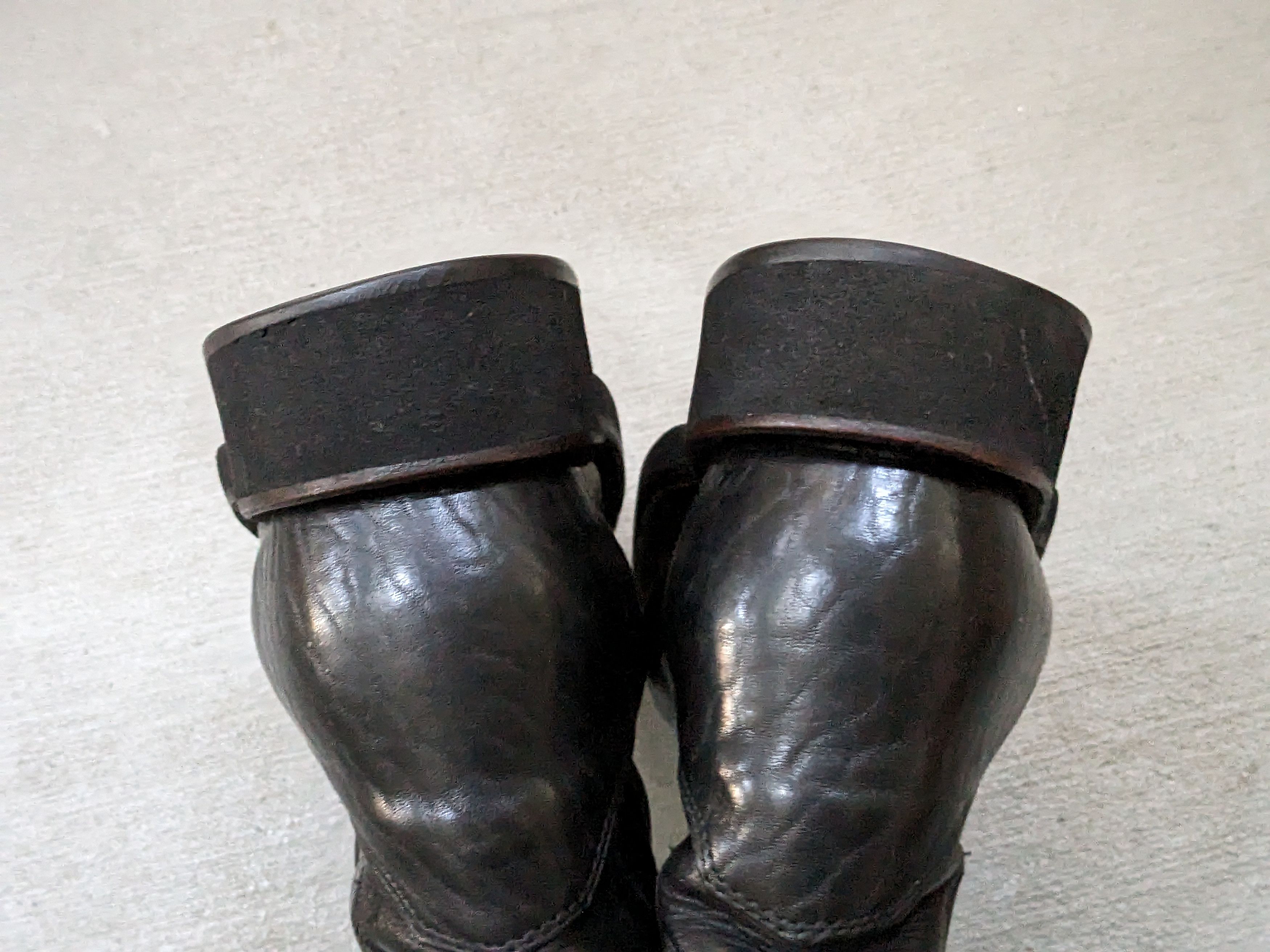 Genuine Leather Justin Cowboy Boots Black 8.5 Leather Botas USA Western Size US 8.5 / EU 41-42 - 15 Thumbnail