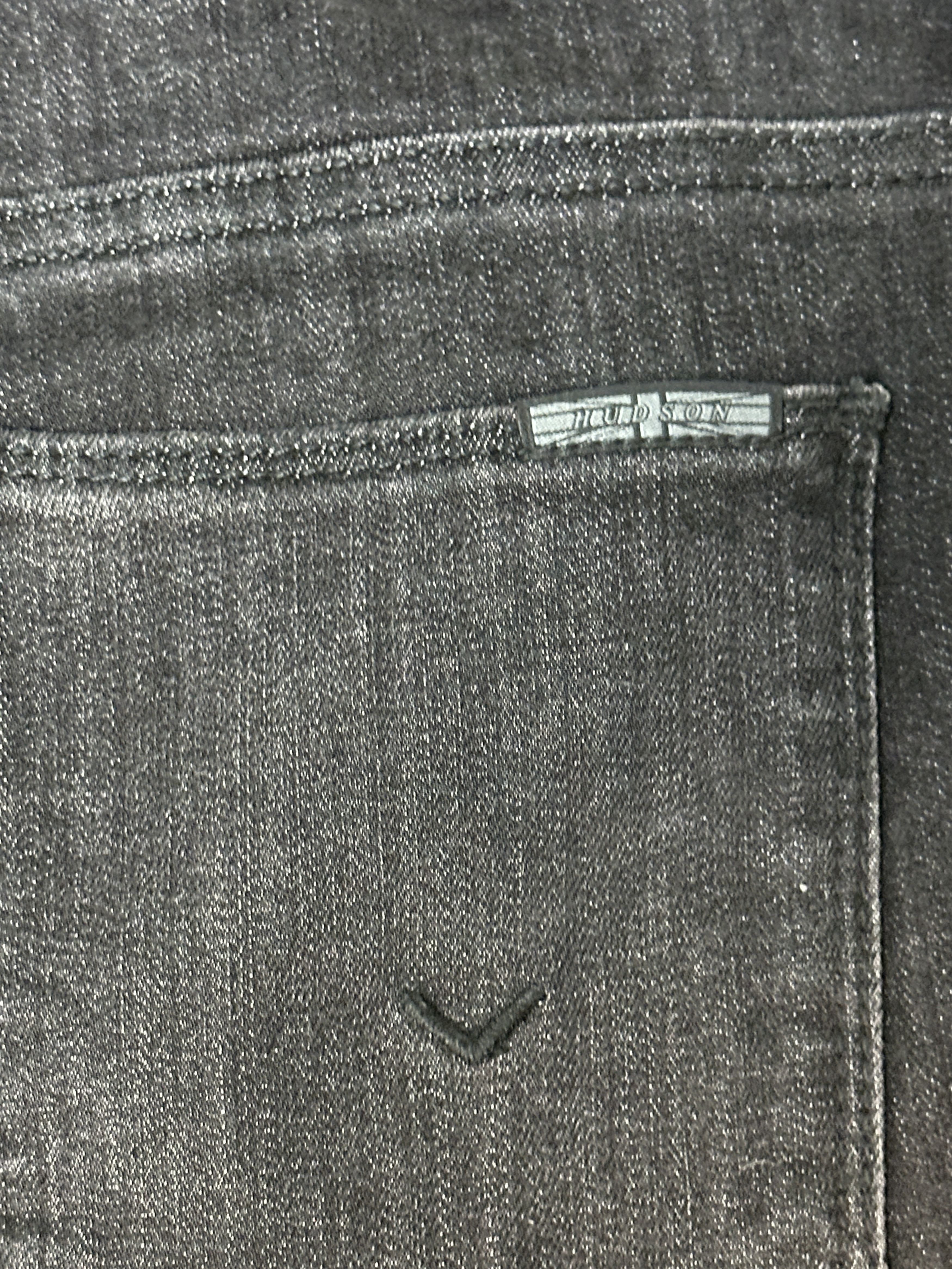Hudson Hudson Natalie Mid Rise Black Super Skinny Ankle Jeans Size 28" / US 6 / IT 42 - 6 Thumbnail