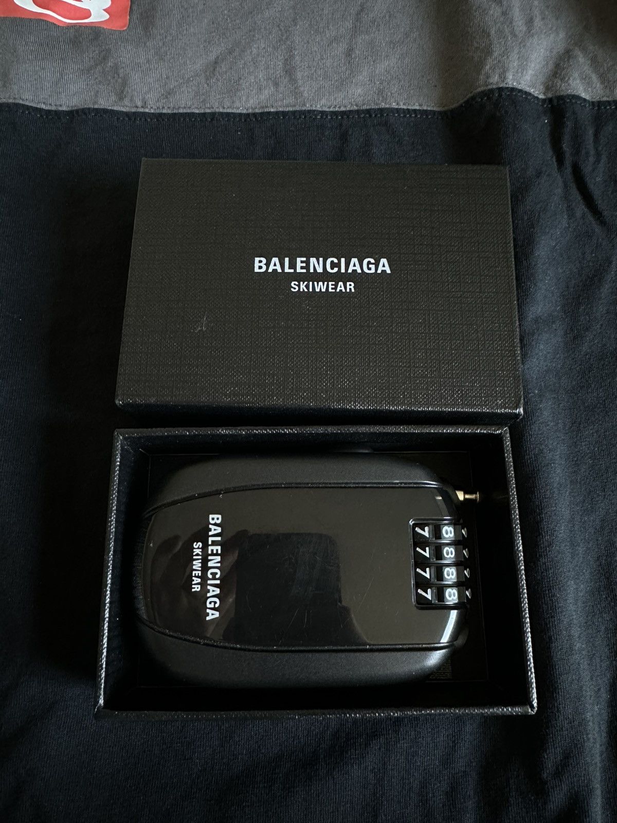 Balenciaga BALENCIAGA SKIWEAR VIP CLIENT GIFT COMBINATION LOCK – BLACK Size ONE SIZE - 1 Thumbnail