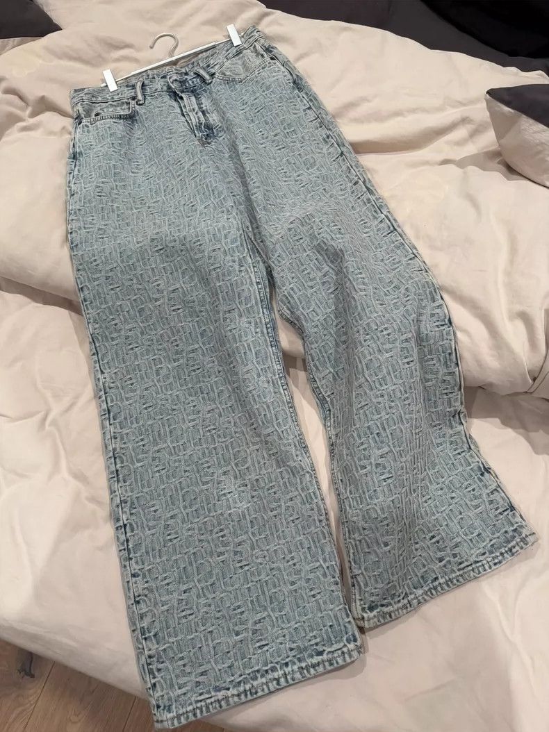 Acne Studios acne studios Heavy print jacquard jeans 2504-Nextarrow Size US 30 / EU 46 - 1 Thumbnail