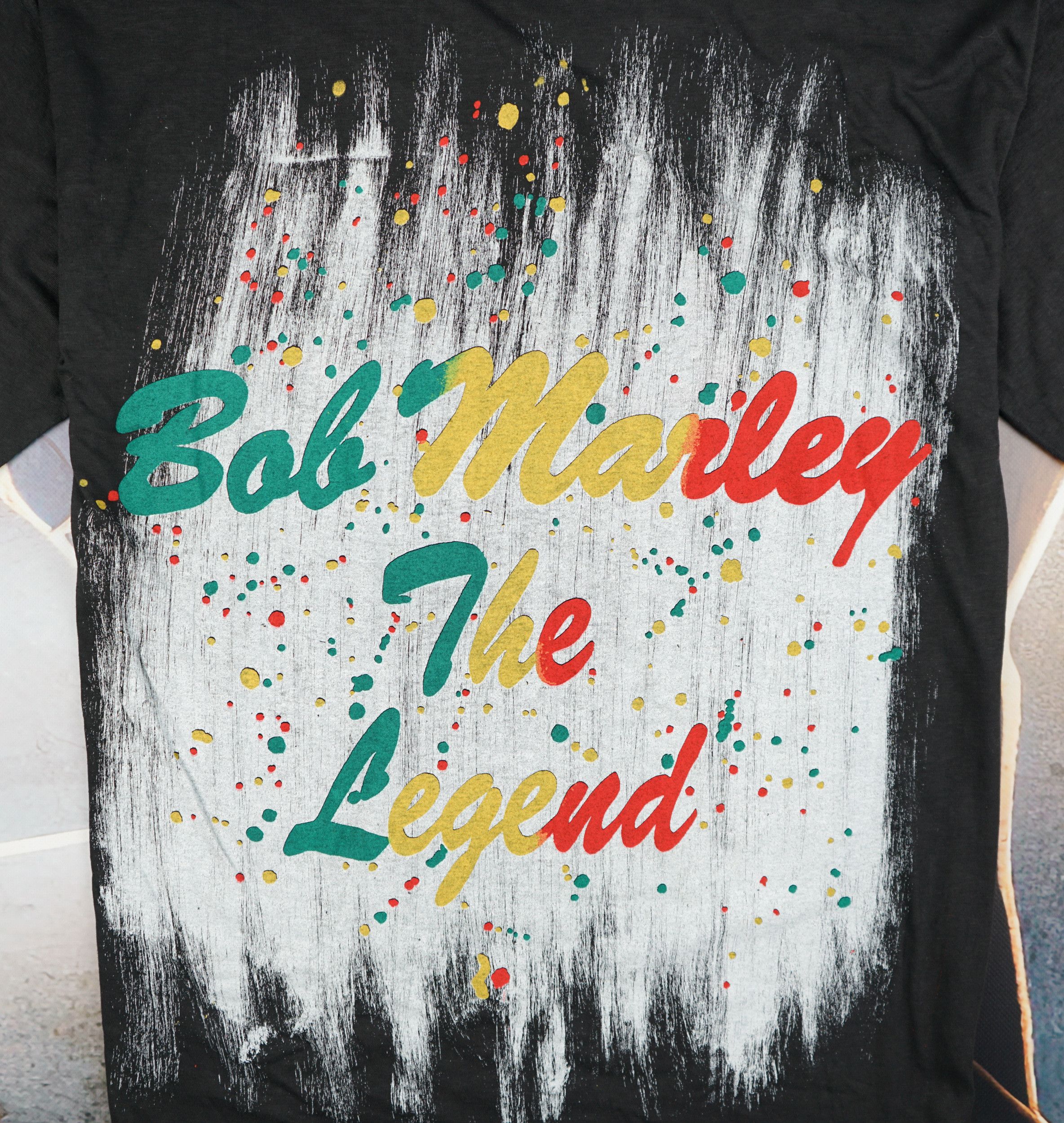 Band Tees × Bob Marley × Vintage Vintage 1990s Bob Marley All Over Print T-Shirt by Empire Size US L / EU 52-54 / 3 - 6 Thumbnail
