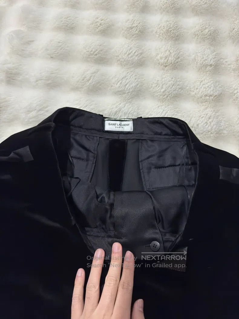 Saint Laurent Paris Saint Laurent Paris Velvet Smoking Trousers Size US 36 / EU 52 - 4 Thumbnail