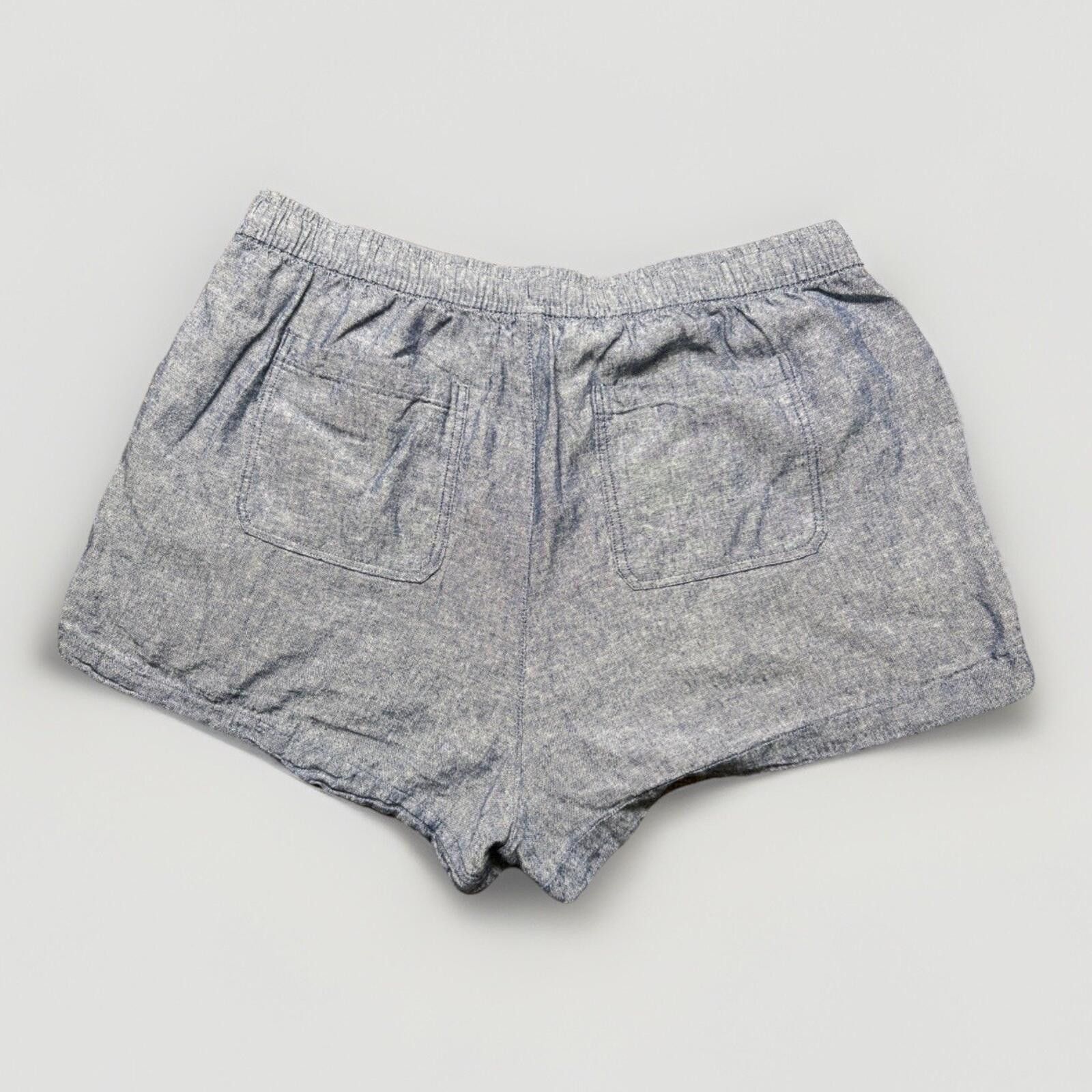 Old Navy Old Navy High Rise Linen Blend Shorts Elastic Casual 2X Blue Size 42" / US 20 - 2 Thumbnail