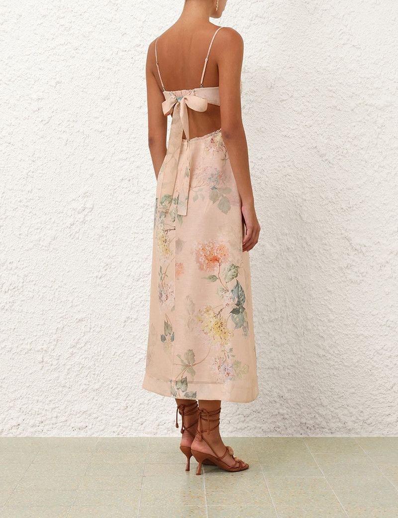 Zimmermann oc11z0226 Illuminate Drawn Slip Dress in Multicolor Size L / US 10 / IT 46 - 4 Thumbnail