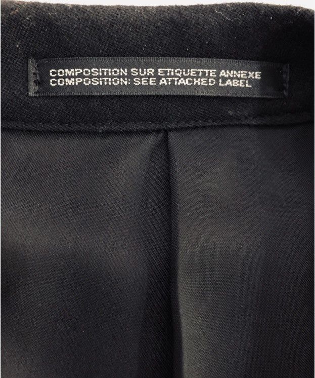 Yohji Yamamoto YYPH 🇯🇵 black wool/leather laced front acords ‘08 coat 3 NEW Size 40L - 9 Thumbnail