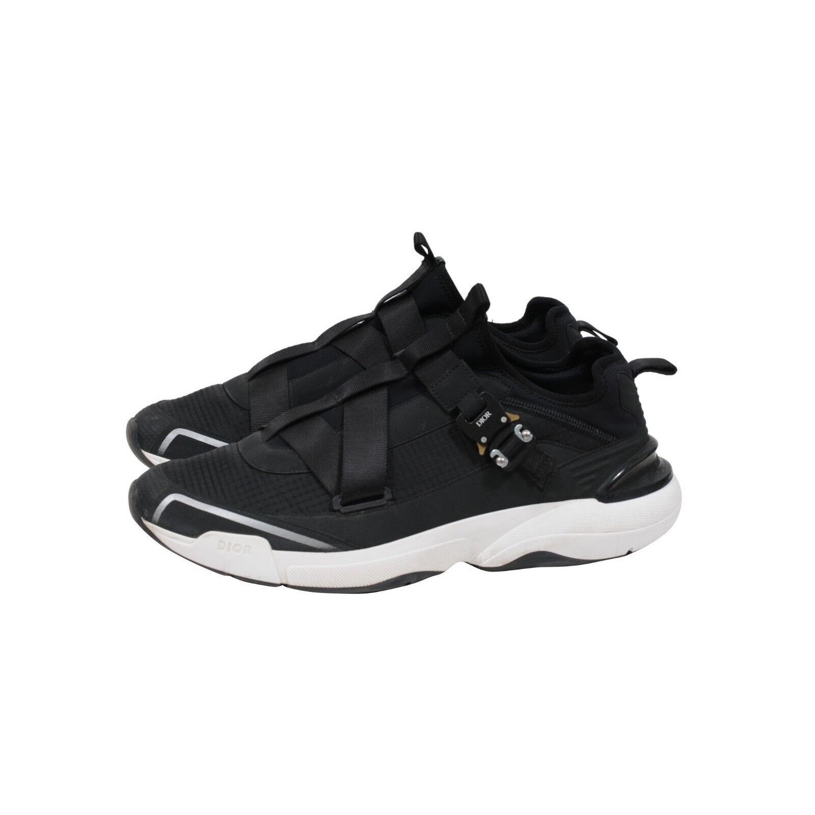Dior Black White Nylon Alyx B24 Runtek Sneakers Size US 12 / EU 45 - 4 Thumbnail