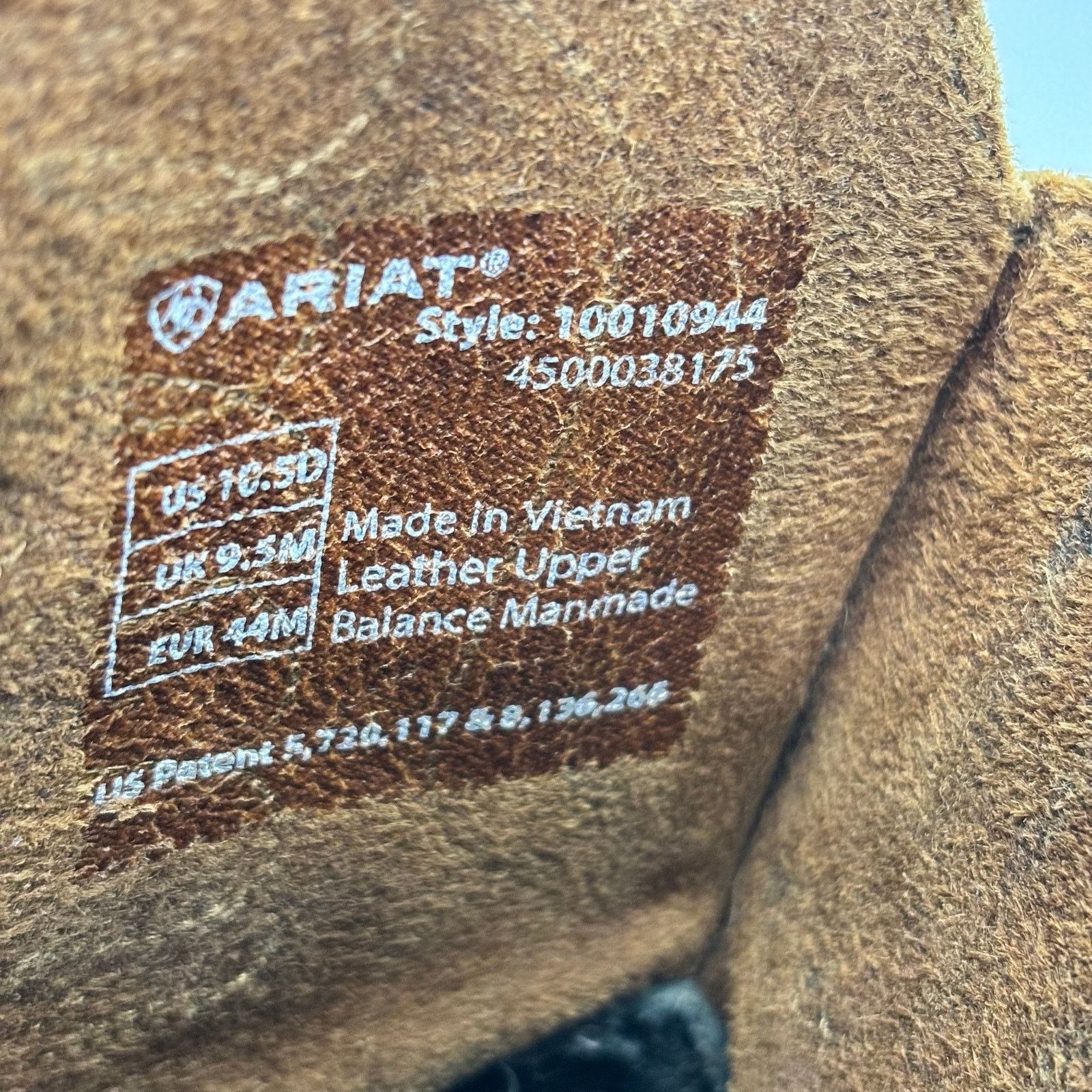 Ariat Ariat Boots Mens Size 10.5 D Brown Leather Western SquareToe Size US 10.5 / EU 43-44 - 3 Thumbnail