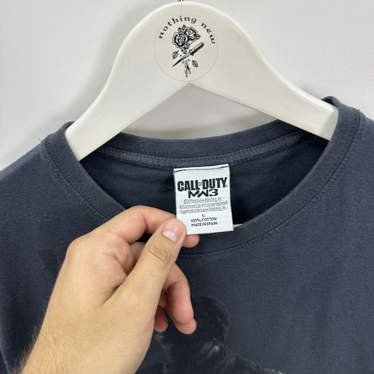 Microsoft Call of Duty Modern Warfare 3 COD MF promo game tee y2k 2011 Size US L / EU 52-54 / 3 - 6 Thumbnail
