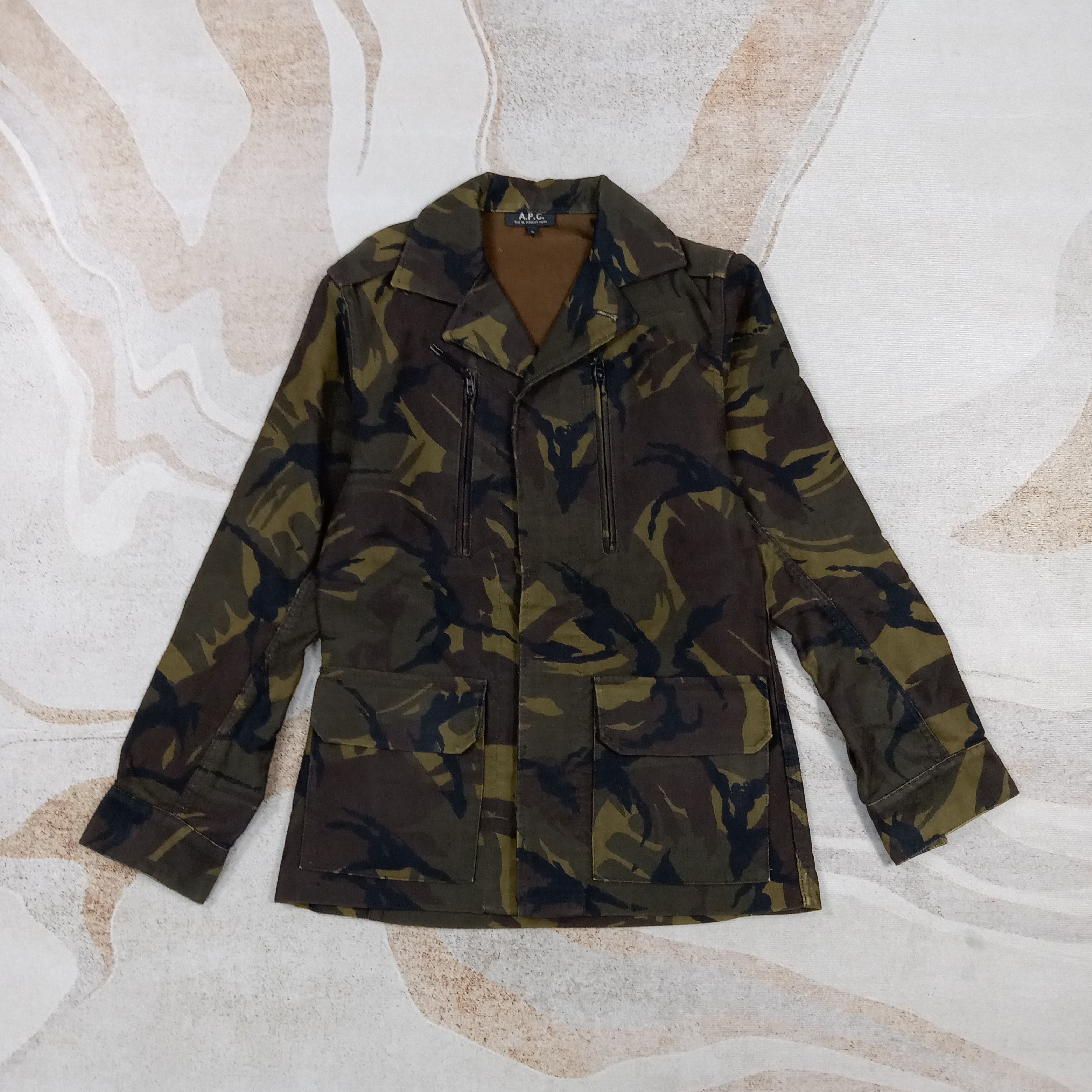 A.P.C. A.P.C. Rue De Fleurus Paris France Camo Coat Jacket C288N13 Size US XS / EU 42 / 0 - 1 Thumbnail