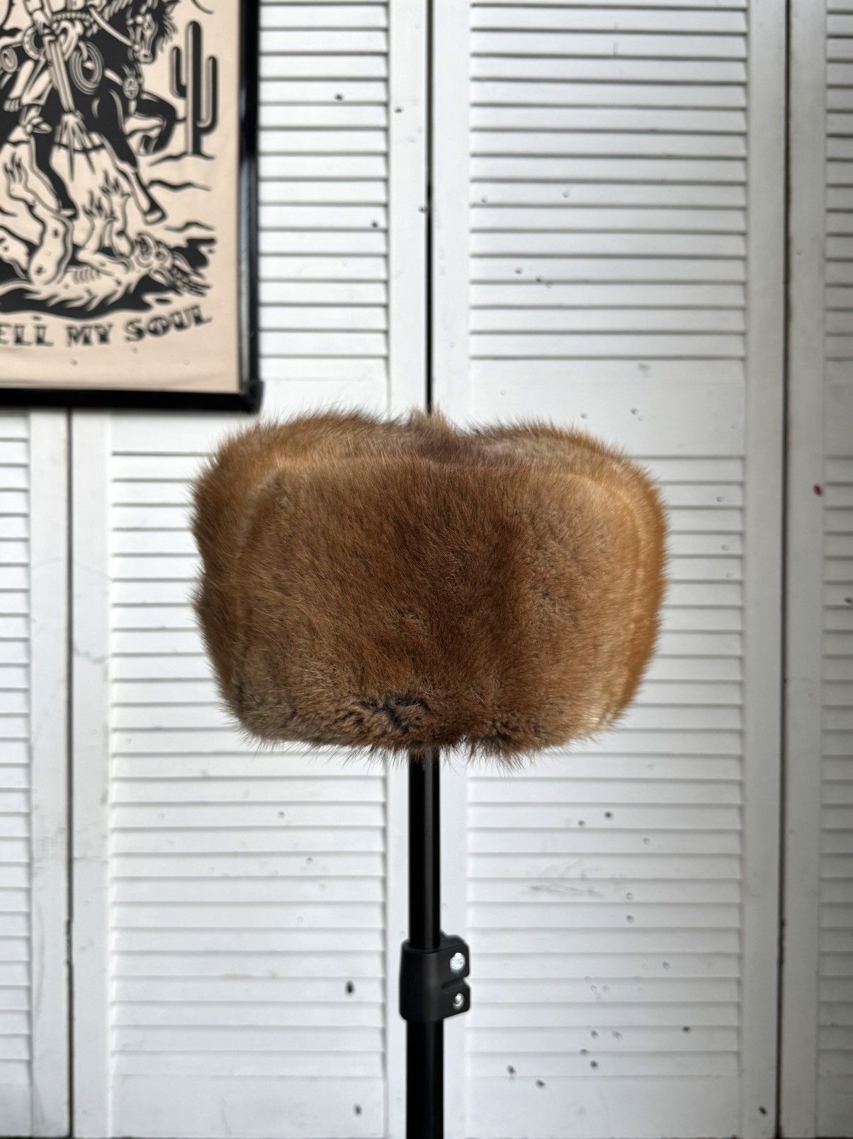 Vintage Vintage USSR Fox Fur Ushanka Trapper Hat Brown 70s 80s Size ONE SIZE - 6 Thumbnail