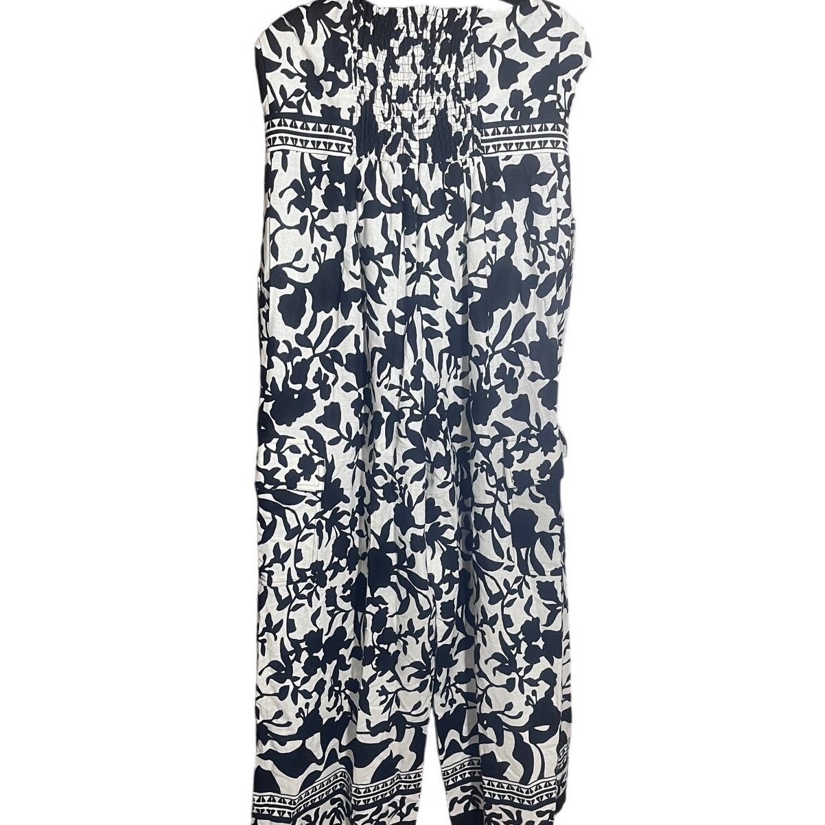 Other MSK Black & White Strapless Jumpsuit Wide Leg NWT Size Large Size 36" / US 14 / IT 50 - 3 Thumbnail