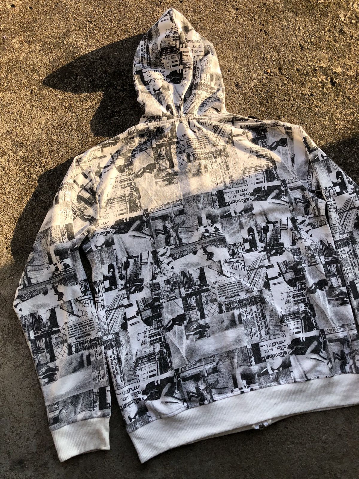 Japanese Brand Ab-Tech Dope Skater Hoodie All Over Print Skate Photography Size US XL / EU 56 / 4 - 18 Thumbnail