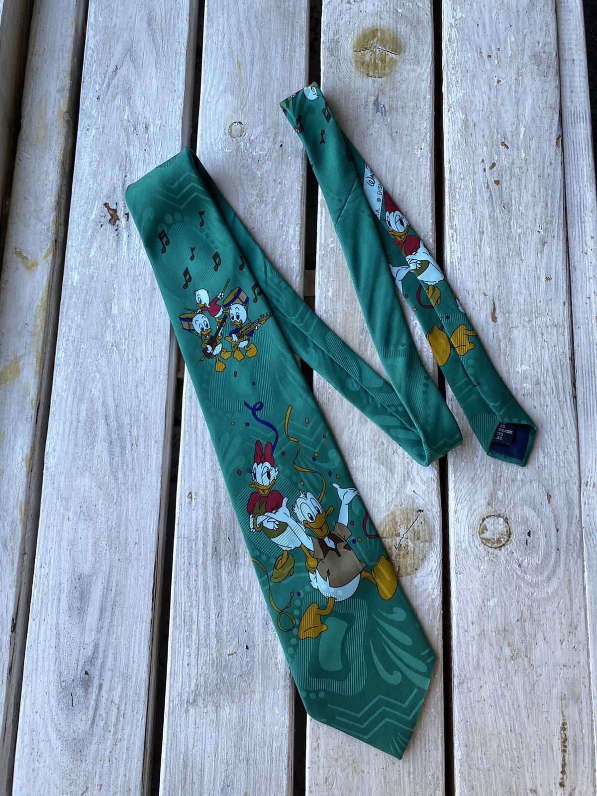Cartoon Network × Disney × Vintage Vintage rare 1987 Duck Tales Disney Silk Necktie Size ONE SIZE - 1 Thumbnail