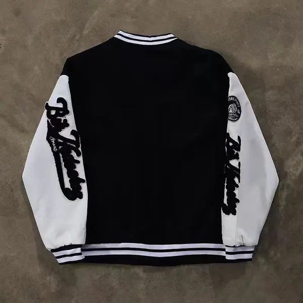 VIBE Vintage Street Letter Embroidery Loose Casual Jacket Coat Size US M / EU 48-50 / 2 - 6 Thumbnail