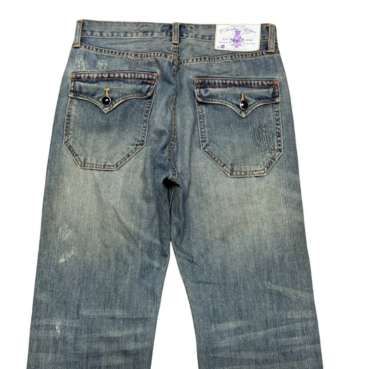 Christian Audigier Vintage Christian Audigier Denim Thrashed Jeans Size US 32 / EU 48 - 11 Thumbnail