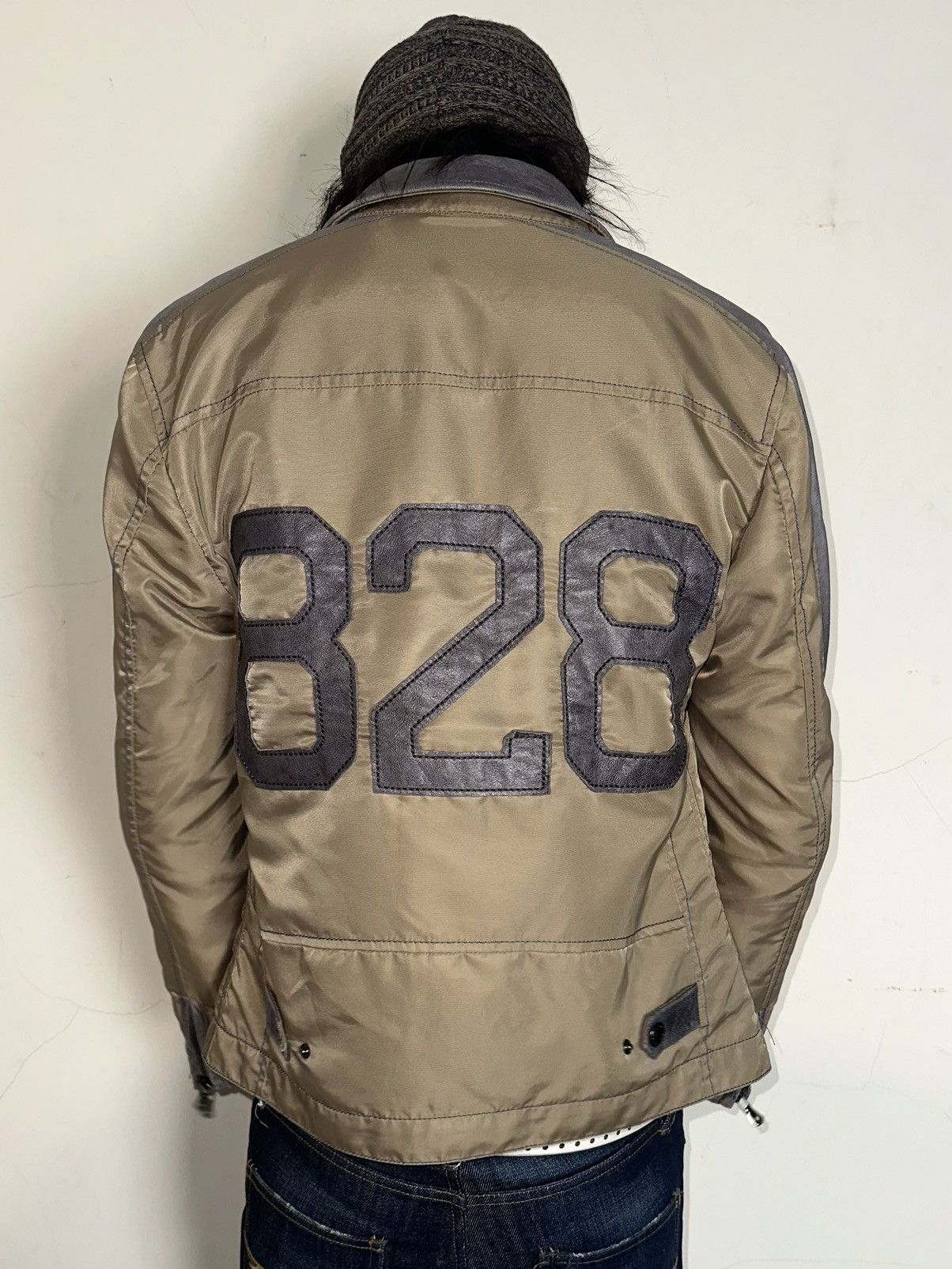 Dolce & Gabbana Hybrid Lambskin Patch Nylon Rider Jacket Size US M / EU 48-50 / 2 - 1 Thumbnail