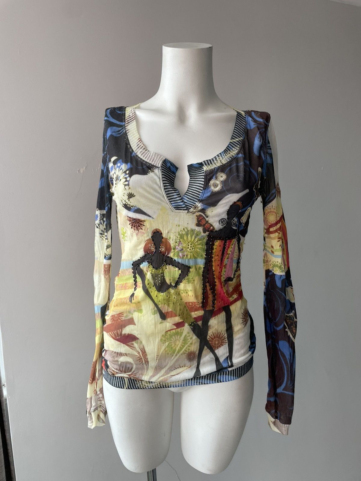 Vintage y2k blouse Size M / US 6-8 / IT 42-44 - 5 Thumbnail