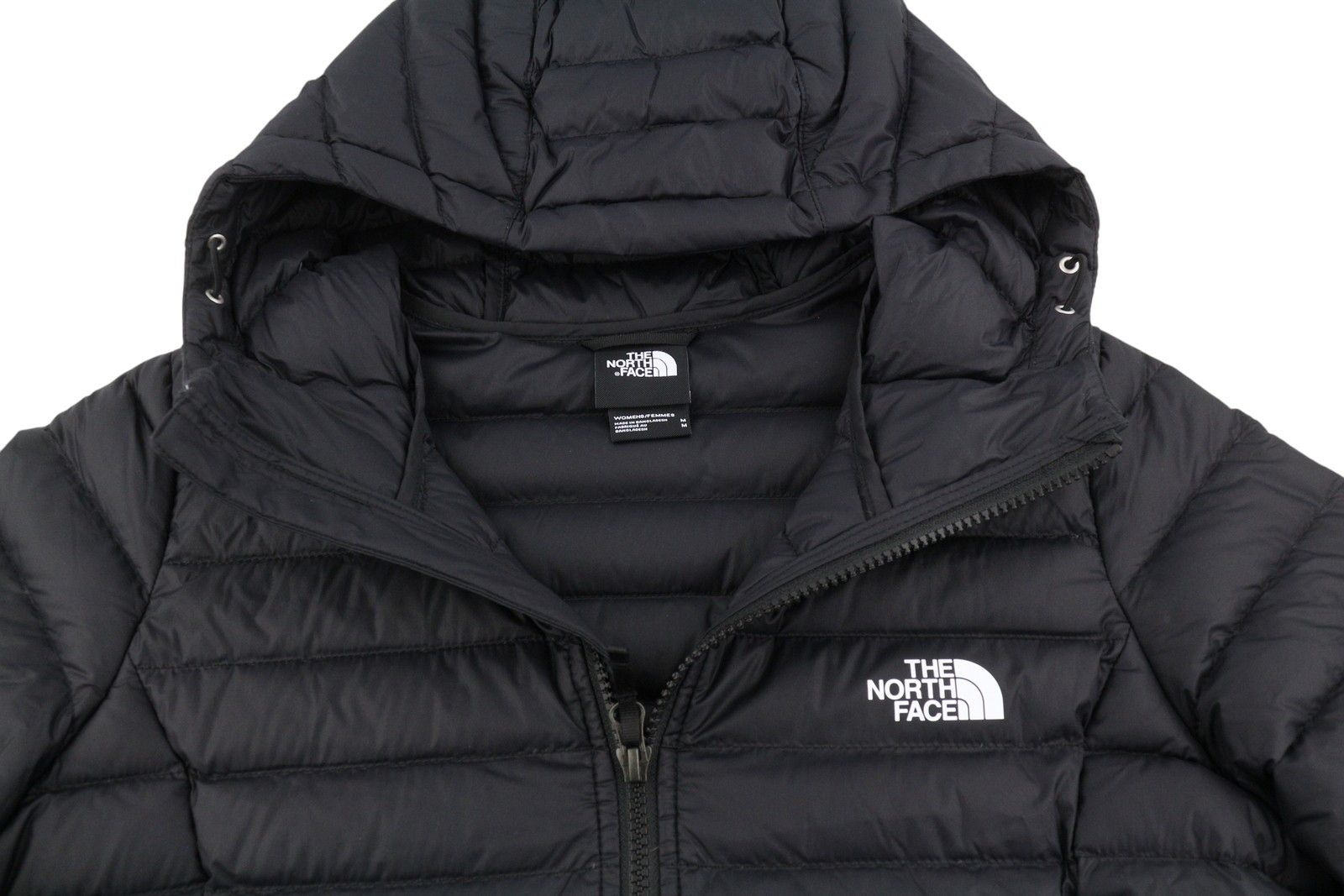 The North Face M Black 700 Down Hooded Jacket 87268 Size M / US 6-8 / IT 42-44 - 5 Thumbnail