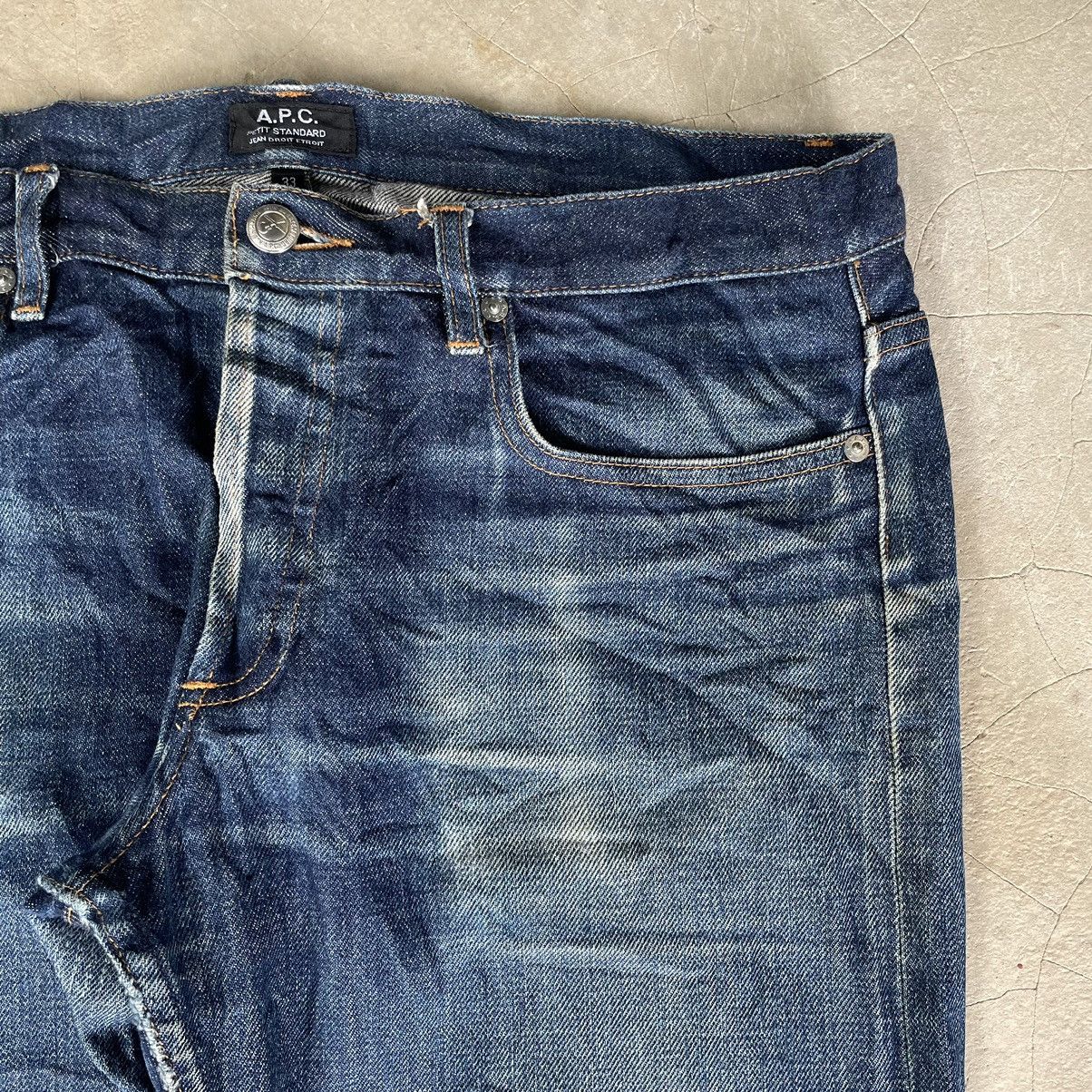 A.P.C. A.P.C. Selvedge Japan Raw Denim Indigo Distressed Jeans APC Size US 36 / EU 52 - 7 Thumbnail