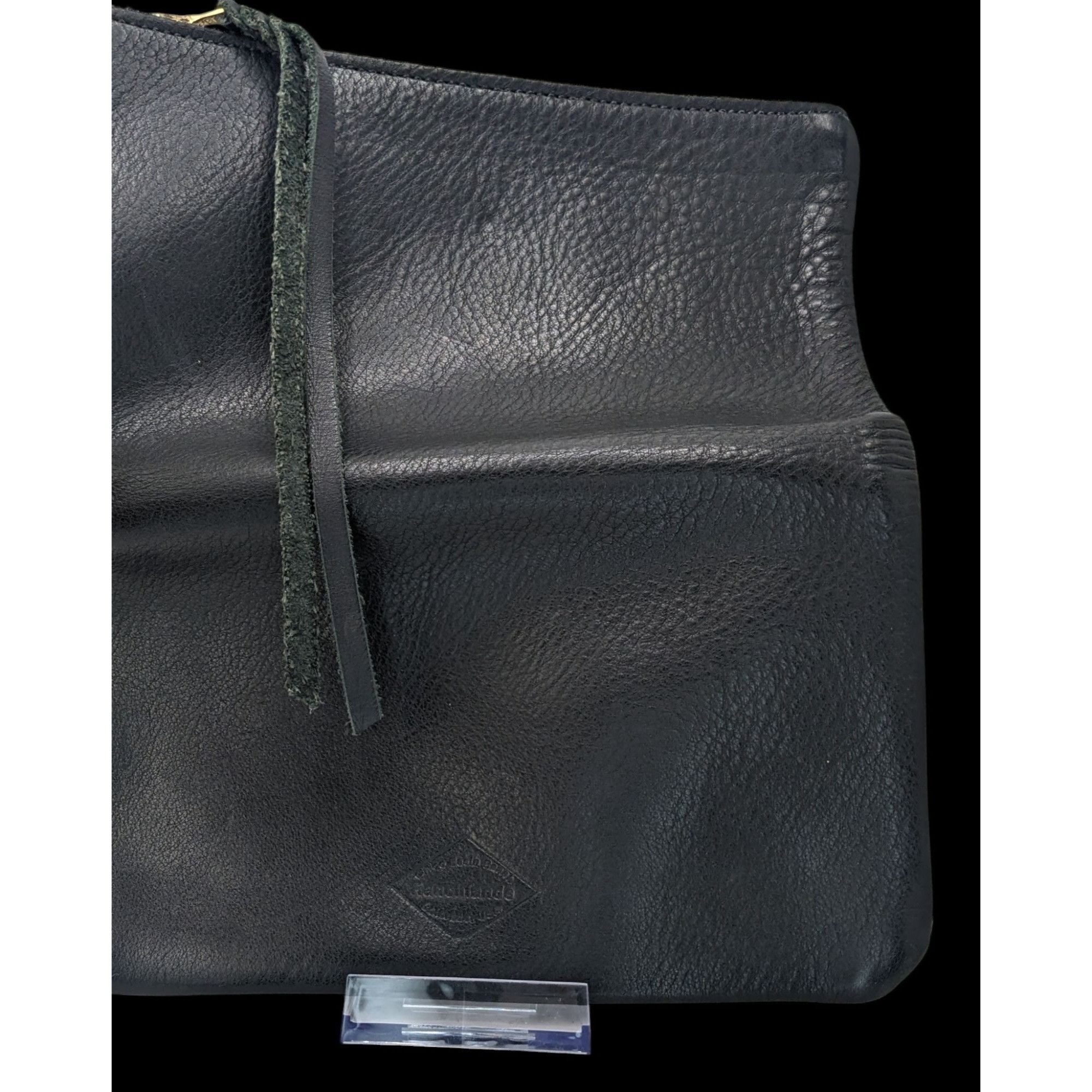 Other Western Ranchlands Black Leather Fold Over Clutch Chico Basi Size ONE SIZE - 7 Thumbnail