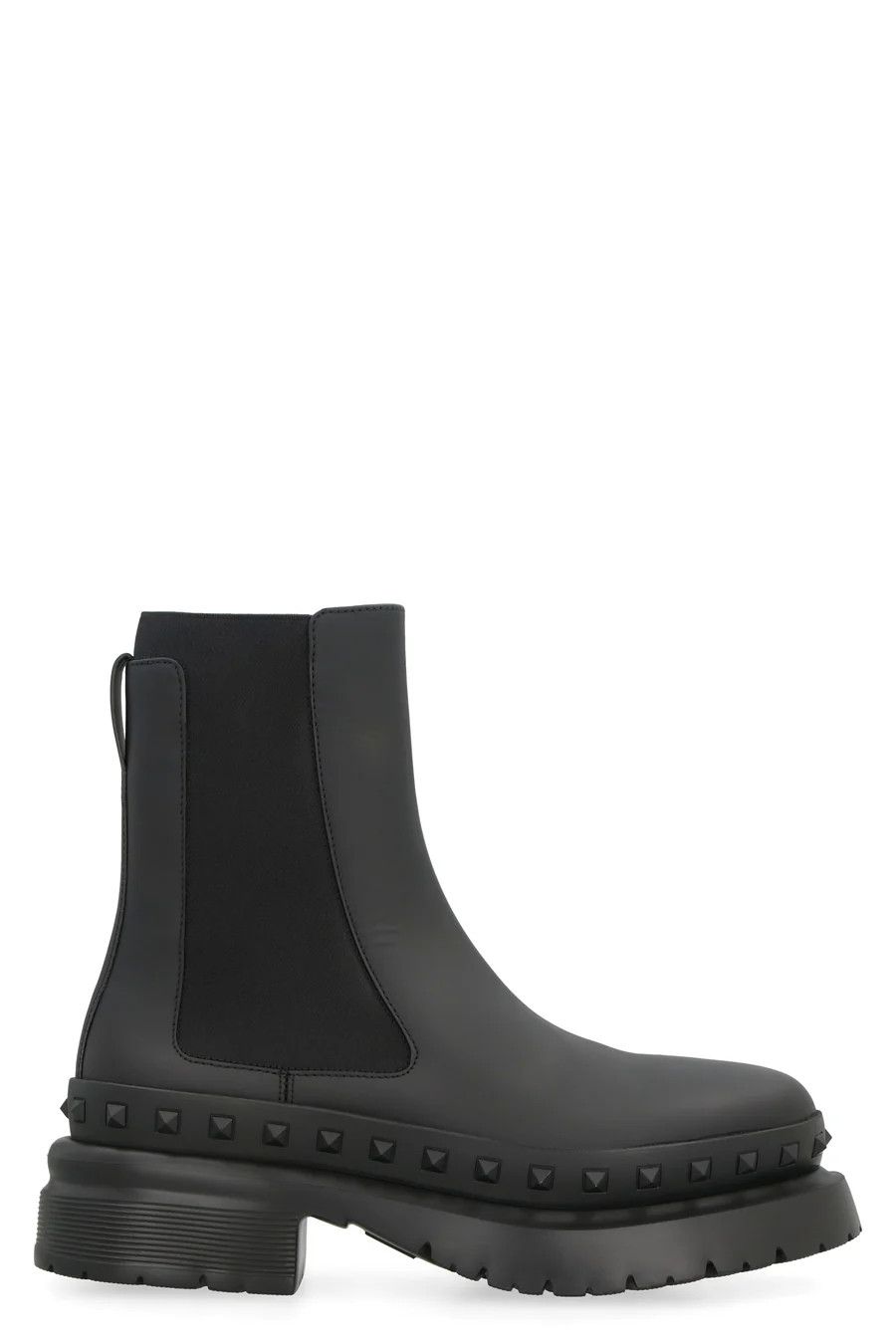 Valentino o1y0525 Leather Ankle Boots in Black Size US 11 / EU 44 - 1 Thumbnail