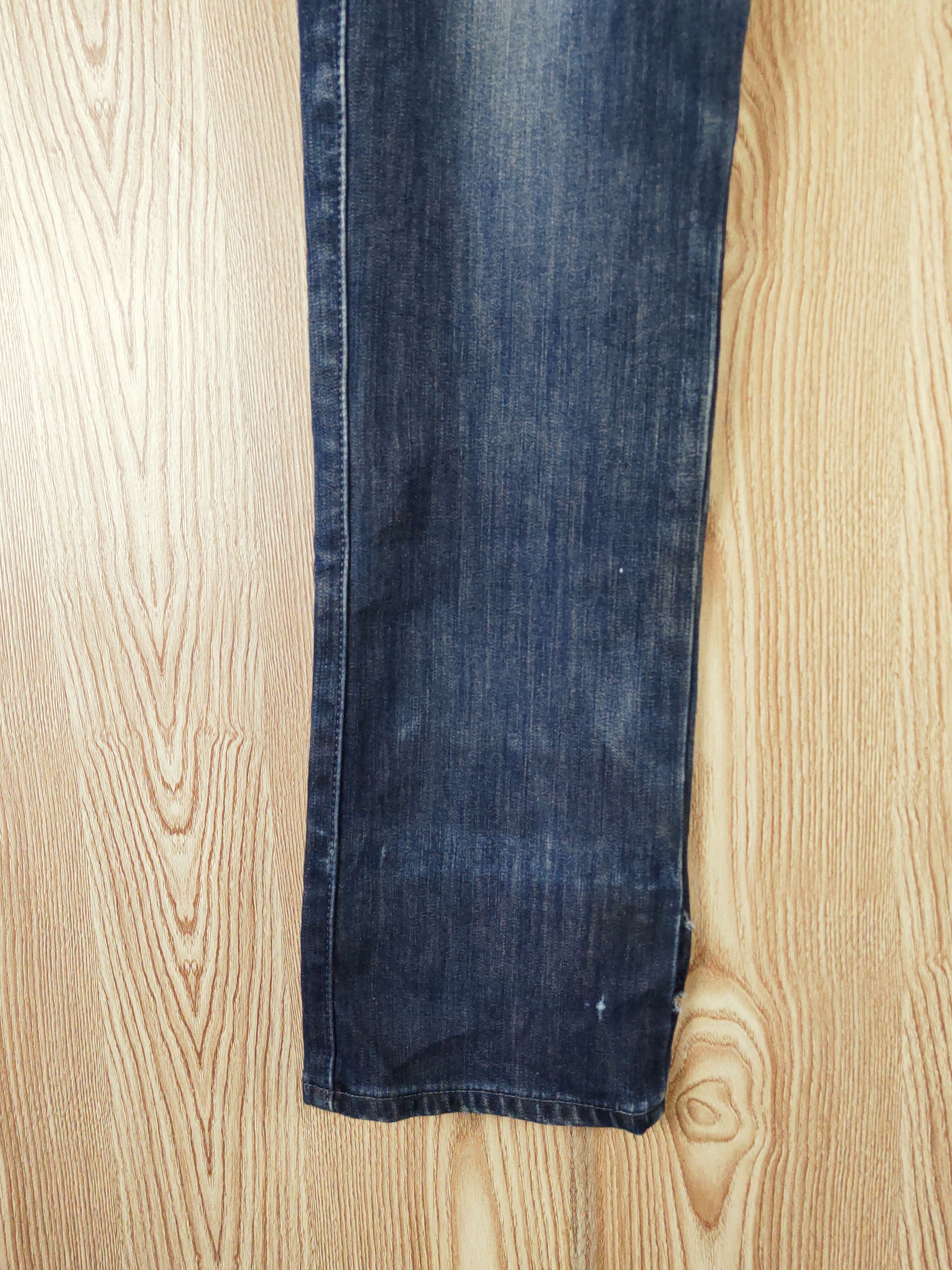 Edwin Edwin Dark Blue Distressed Ripped Jeans #W698 Size US 35 - 5 Thumbnail