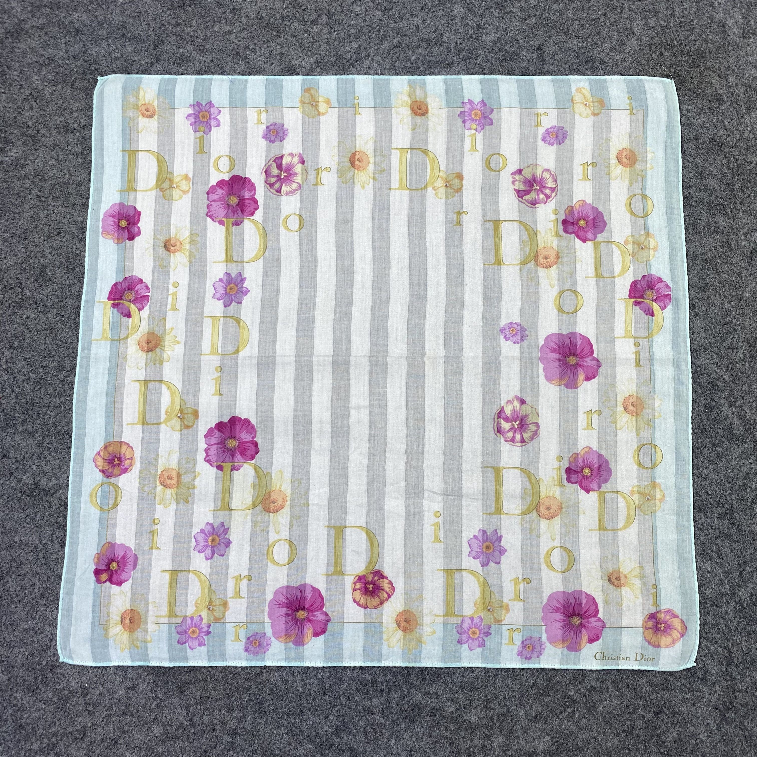 Vintage Christian Dior Handkerchief Neckerchief Bandana-B2070 Size ONE SIZE - 3 Thumbnail