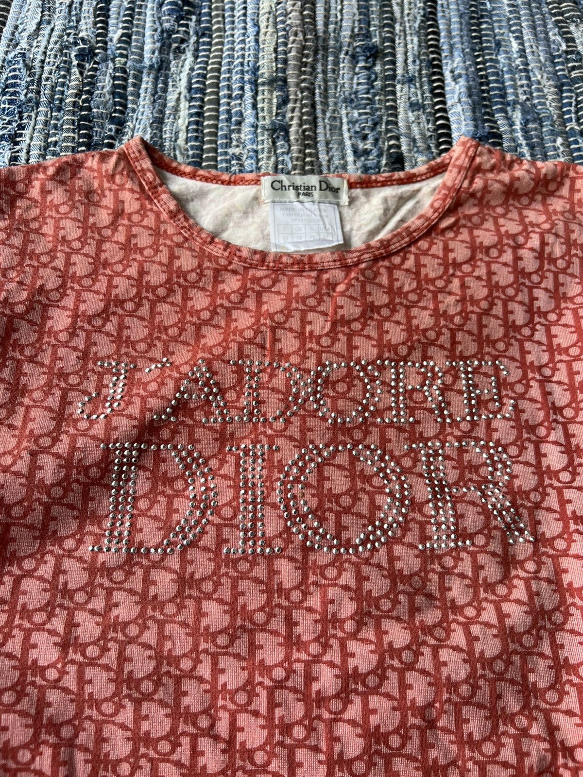 Christian Dior Monsieur Christian Dior Galliano J'adore Swarovski Oblique Monogram Size L / US 10 / IT 46 - 4 Thumbnail