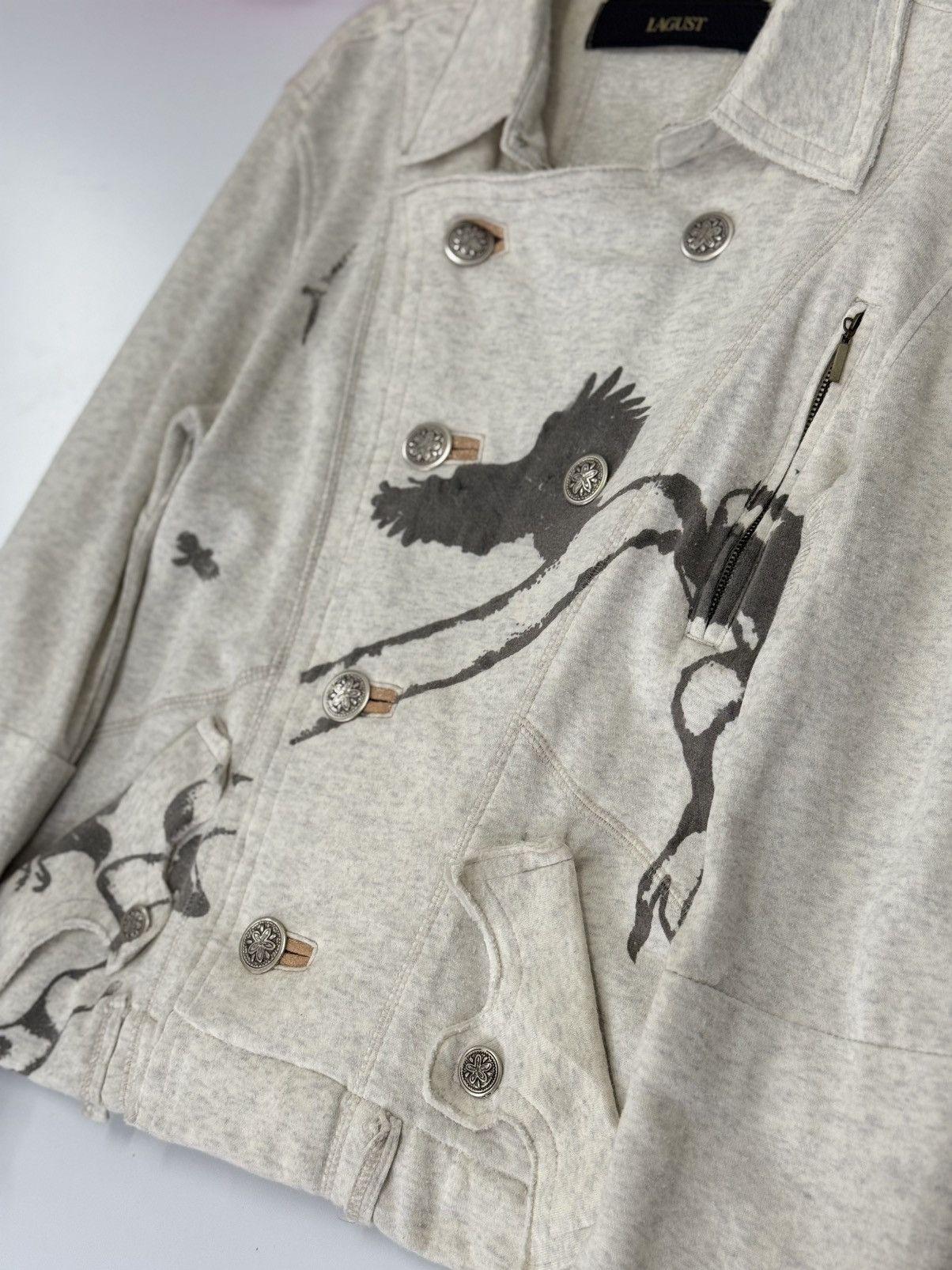 In The Attic 🔥 ANARCHISM LAGUST GOTHIC CROPED SWEAT JACKET Size XS / US 0-2 / IT 36-38 - 5 Thumbnail