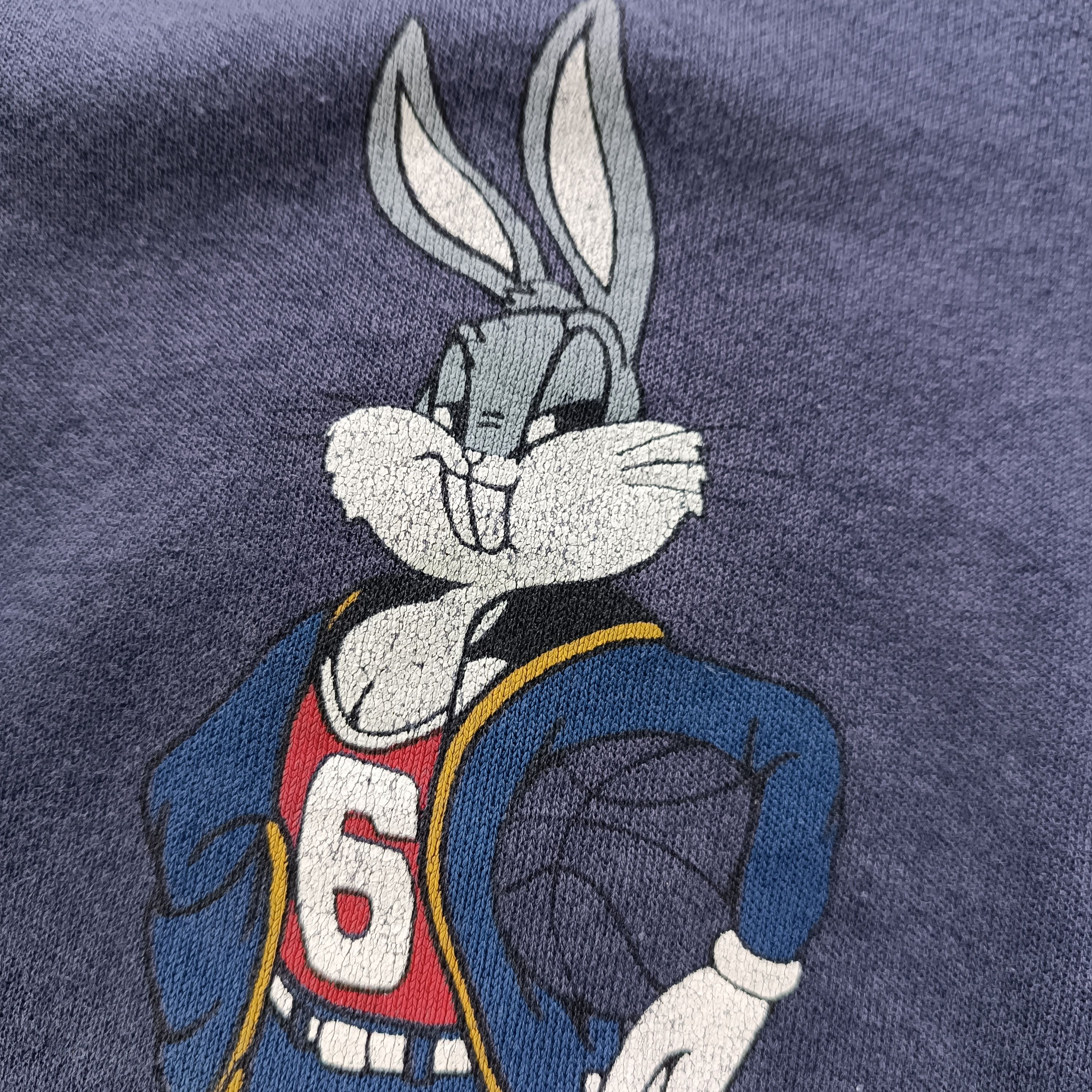 Vintage × Warner Bros Vintage 90s Bugs Bunny Basketball Crewneck Sweatshirt Size US L / EU 52-54 / 3 - 4 Thumbnail