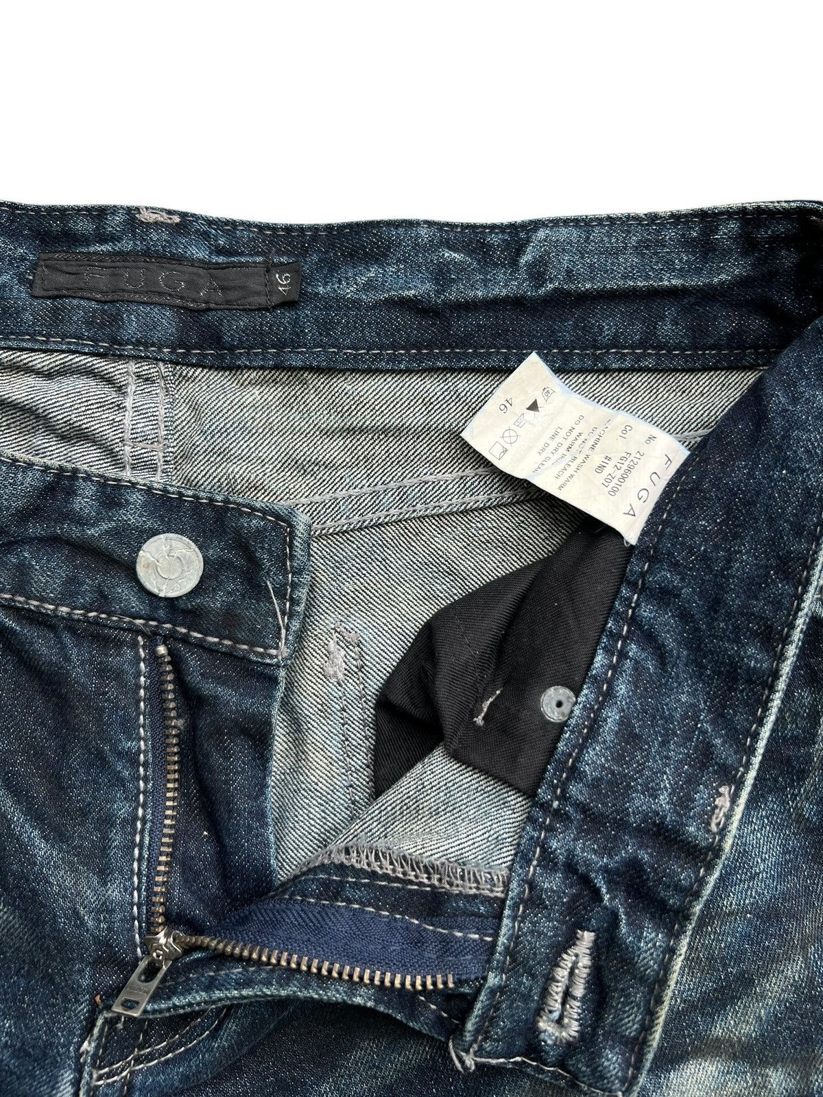 GOSTAR DE FUGA GostaDe Fuga Distressed Bootcut Goth Flare Denim Jeans 32x33 Size US 32 / EU 48 - 9 Thumbnail