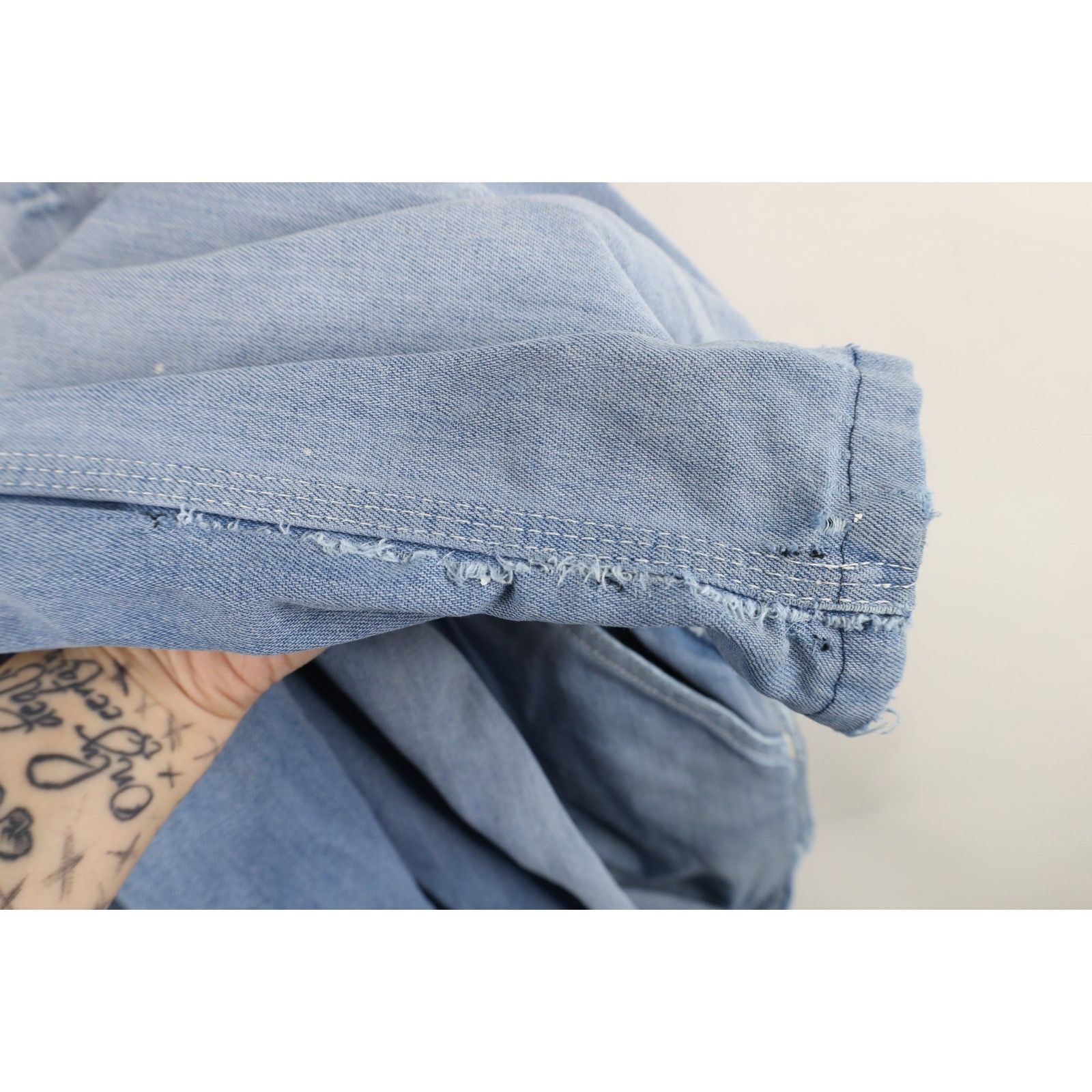 Vintage Vintage 60s 70s Streetwear Thrashed Denim Jean Overalls Size US 32 / EU 48 - 15 Thumbnail