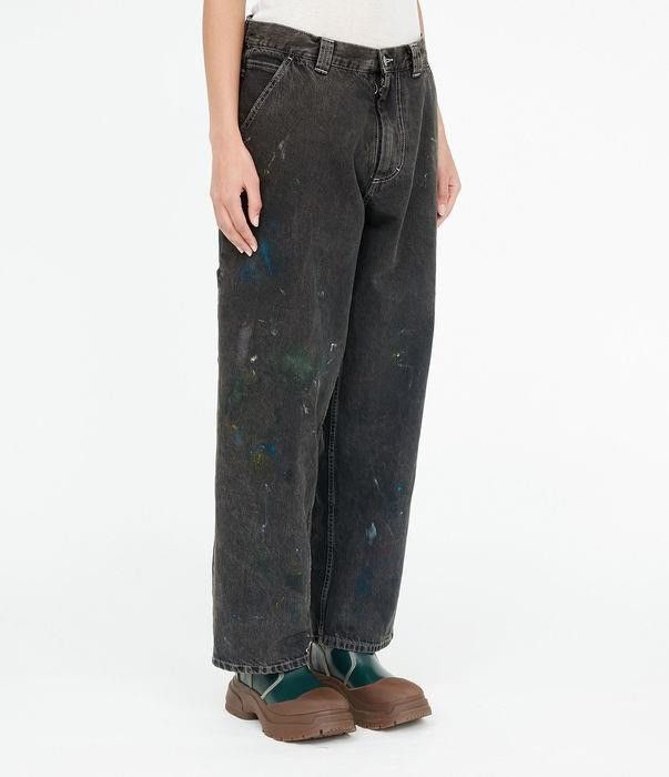 Maison Margiela o1bcso1str0526 Paint Splatter Carpenter Jeans Washed Black Size 30" / US 8 / IT 44 - 2 Thumbnail