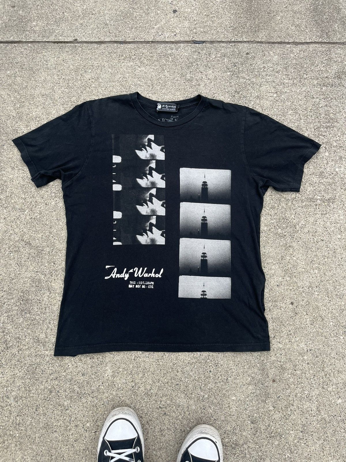 image of Hysteric Glamour X Andy Warhol T Shirt in Black, Men's (Size Medium)