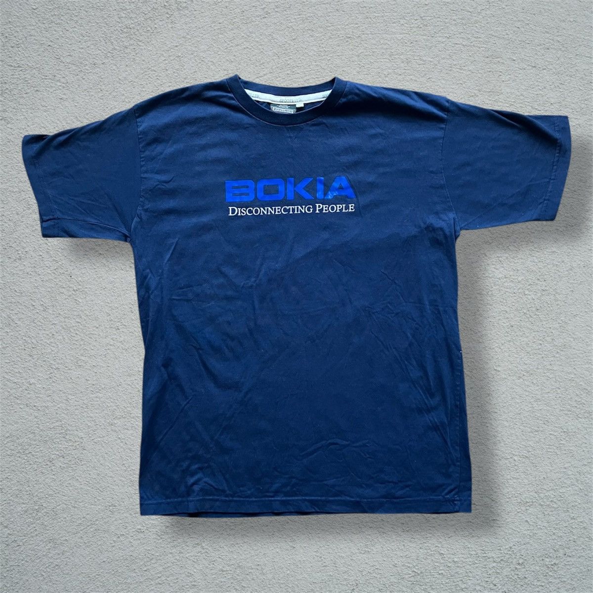 Other VTG 90s Bokia Disconnecting People Tee Shirt Nokia Parody Size US L / EU 52-54 / 3 - 2 Thumbnail